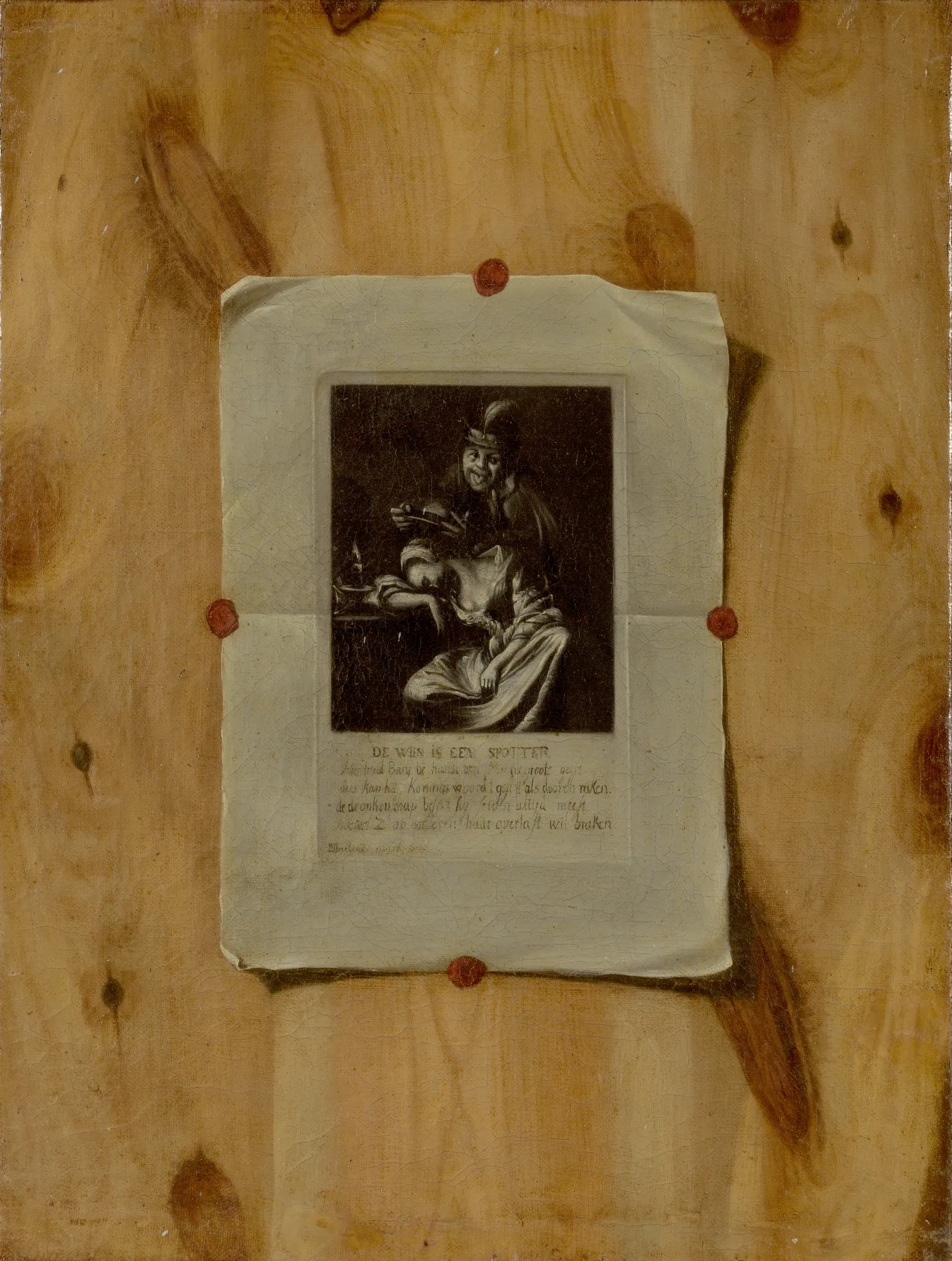 Trompe l'oeil with an Engraving