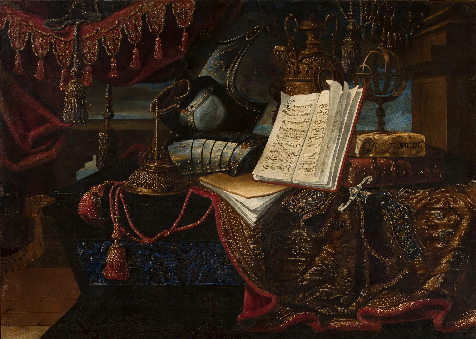 Still Life with Armor and Books