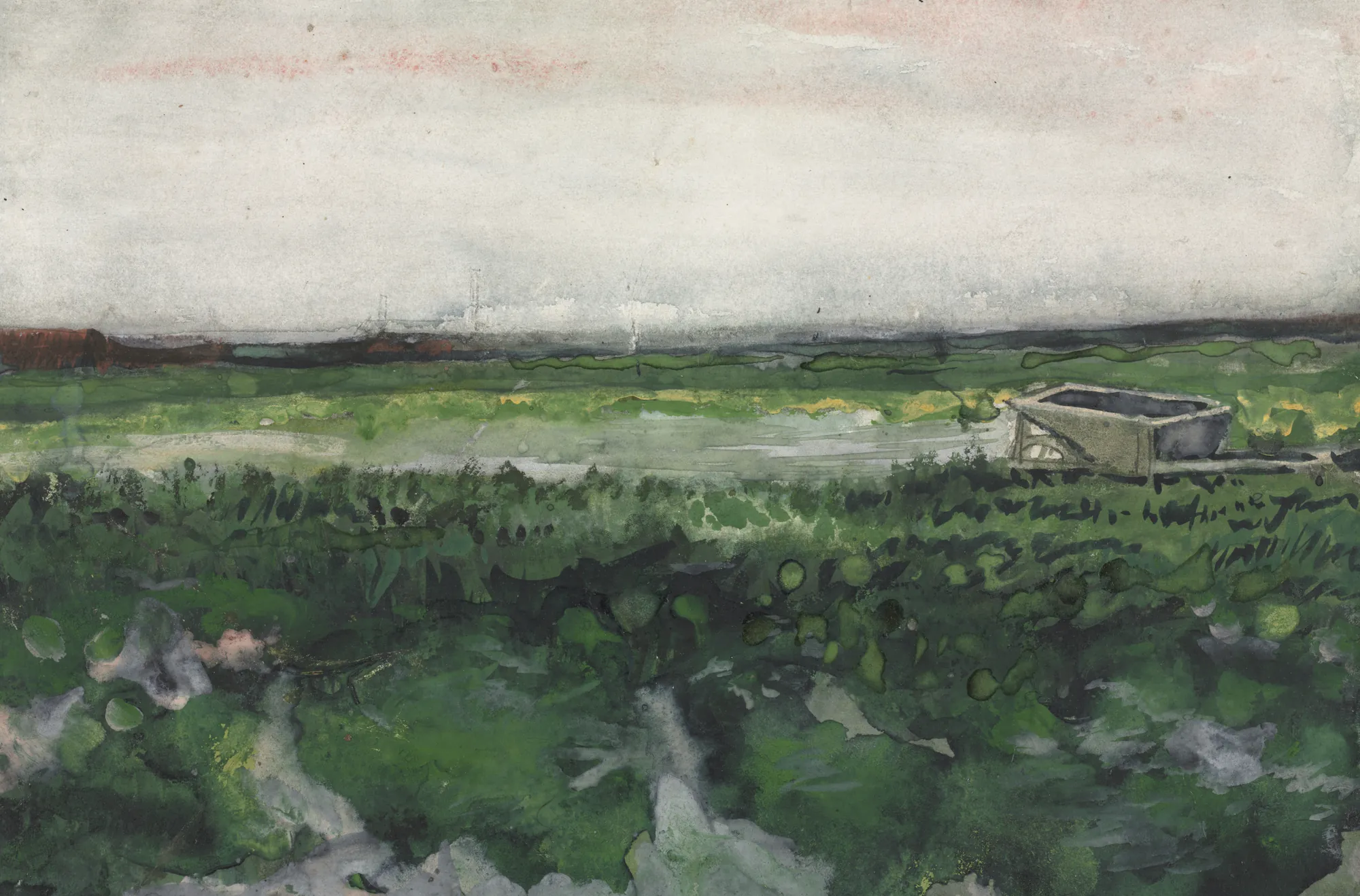 Landscape with Wheelbarrow