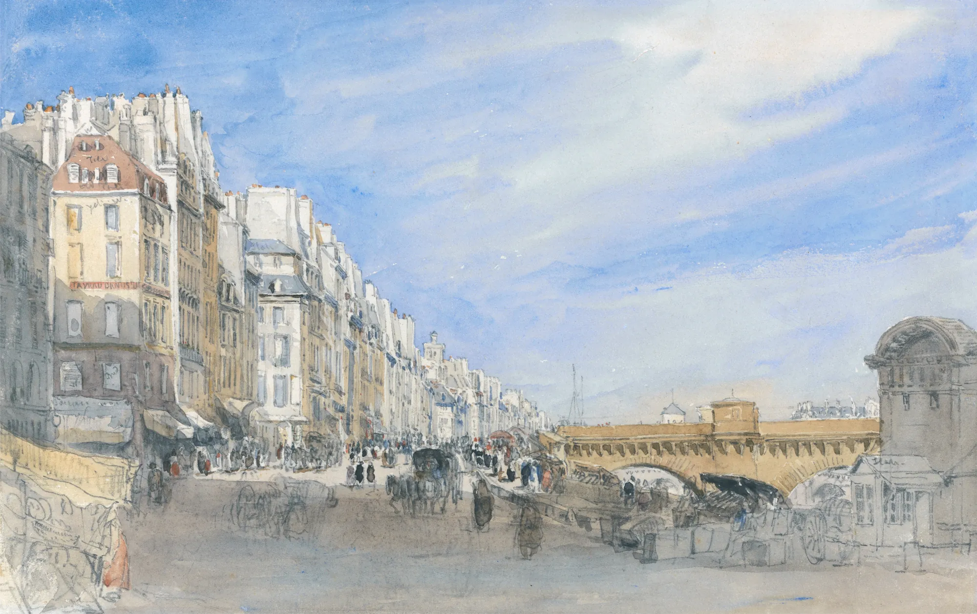 Pont Neuf from the Quai de l'Ecole, Paris