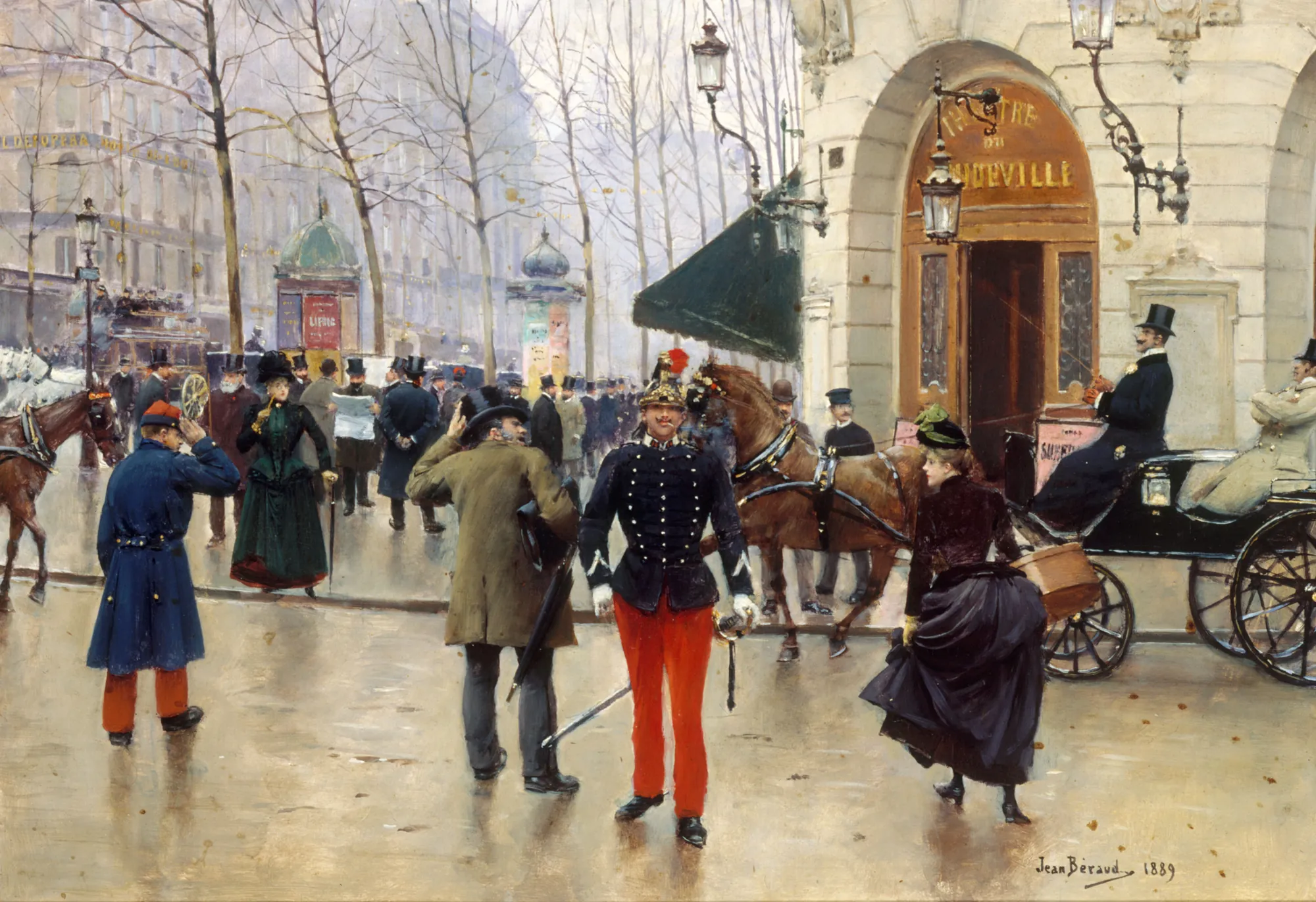 Boulevard des Capucines and Théâtre du Vaudeville