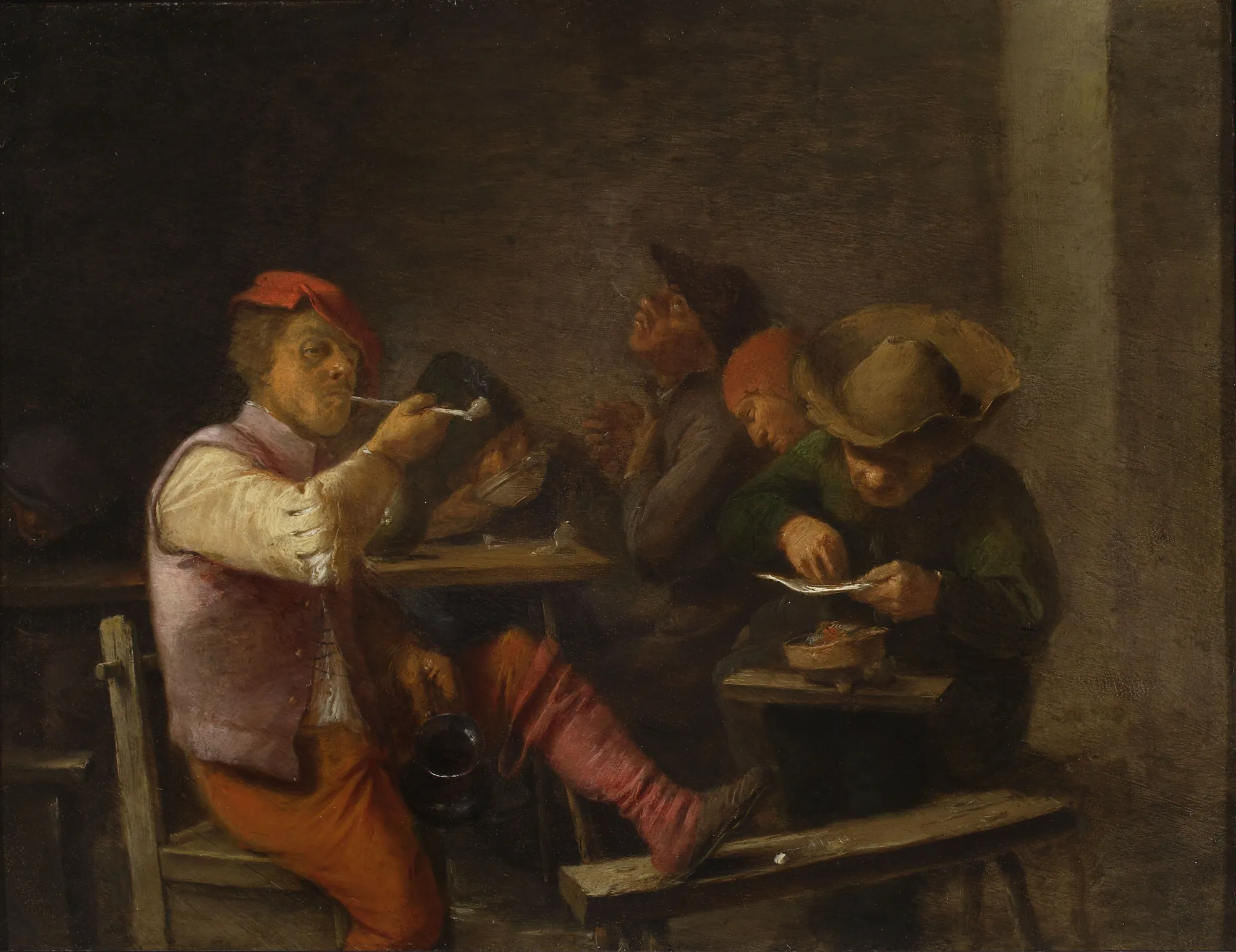 Peasant Smoking Tobacco in a Tavern