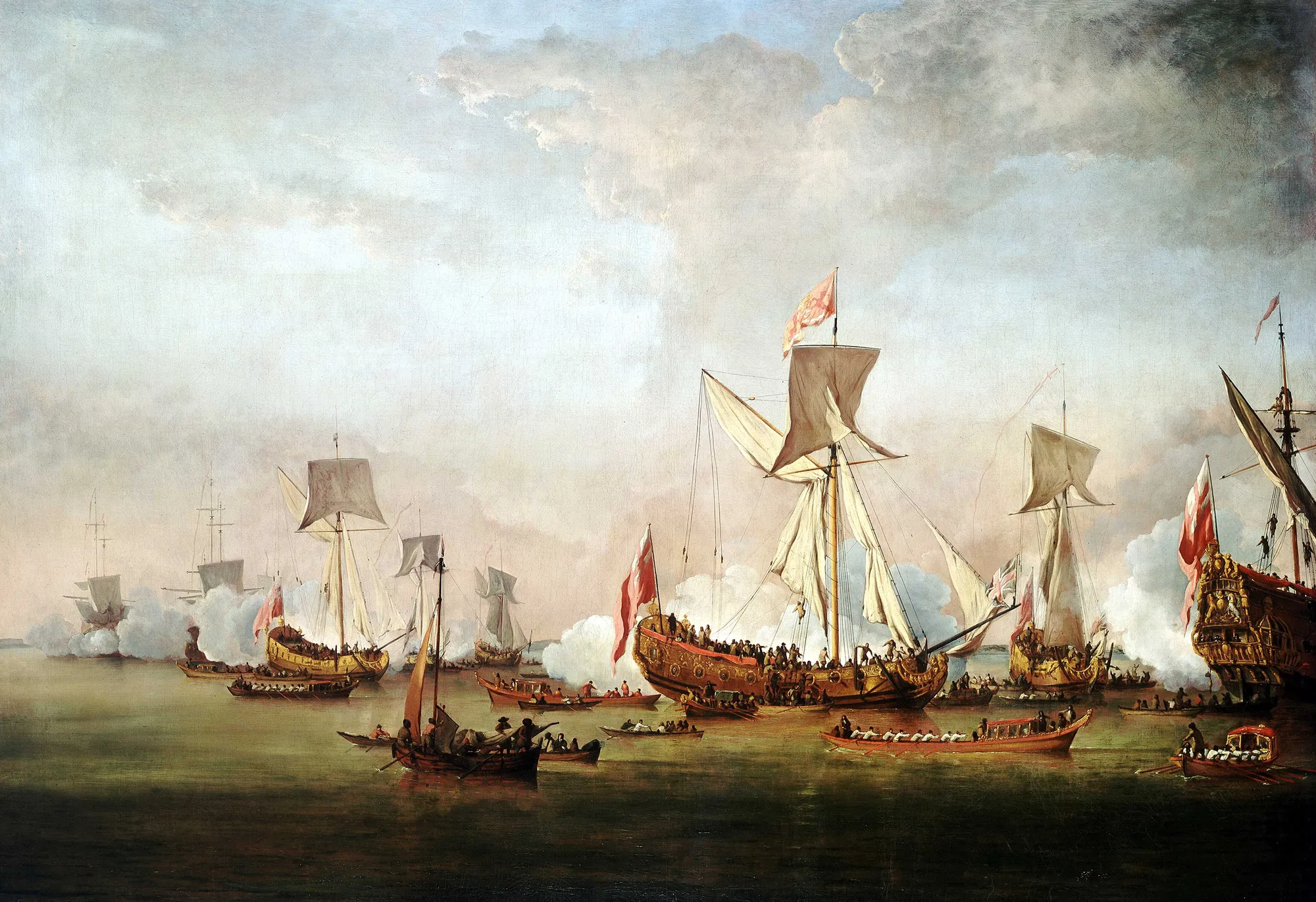 The Departure of William of Orange and Princess Mary for Holland, November 1677