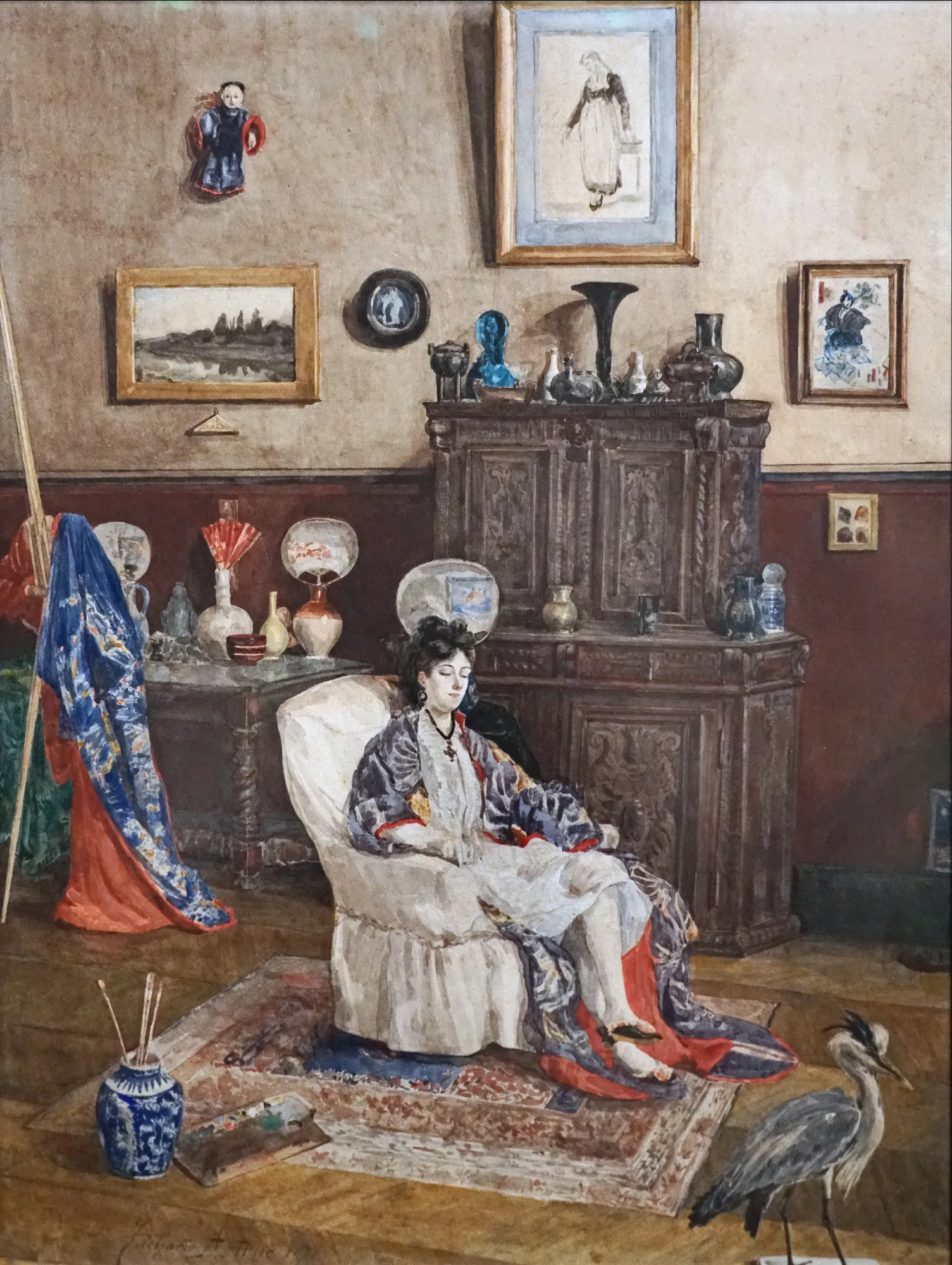 Femme endormie dans un intérieur d'artiste (Woman Sleeping in an Artist's Interior)