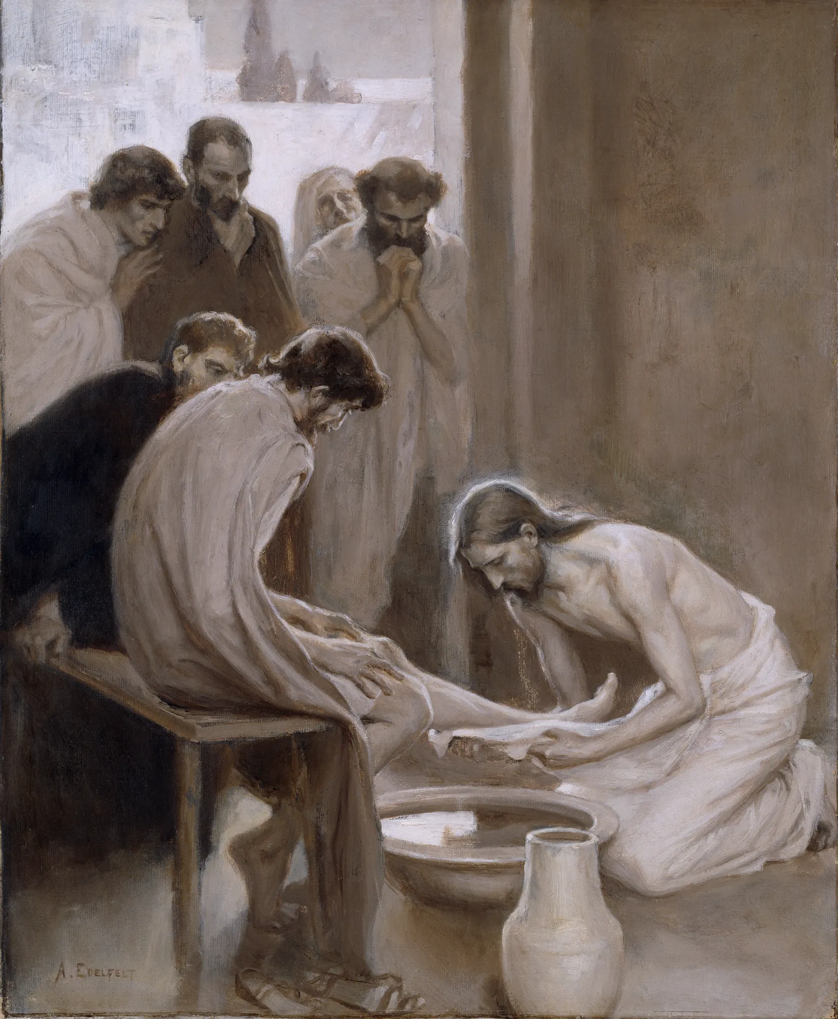 Jesus Washing the Feet of His Disciples