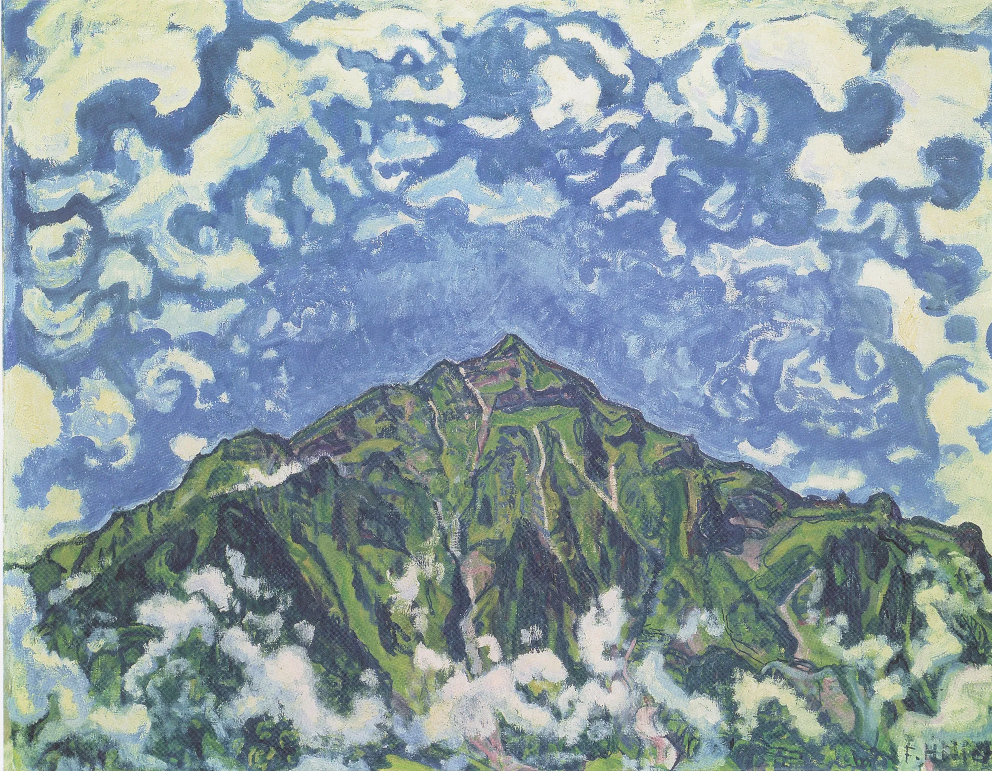 Mount Niesen Seen from Heustrich