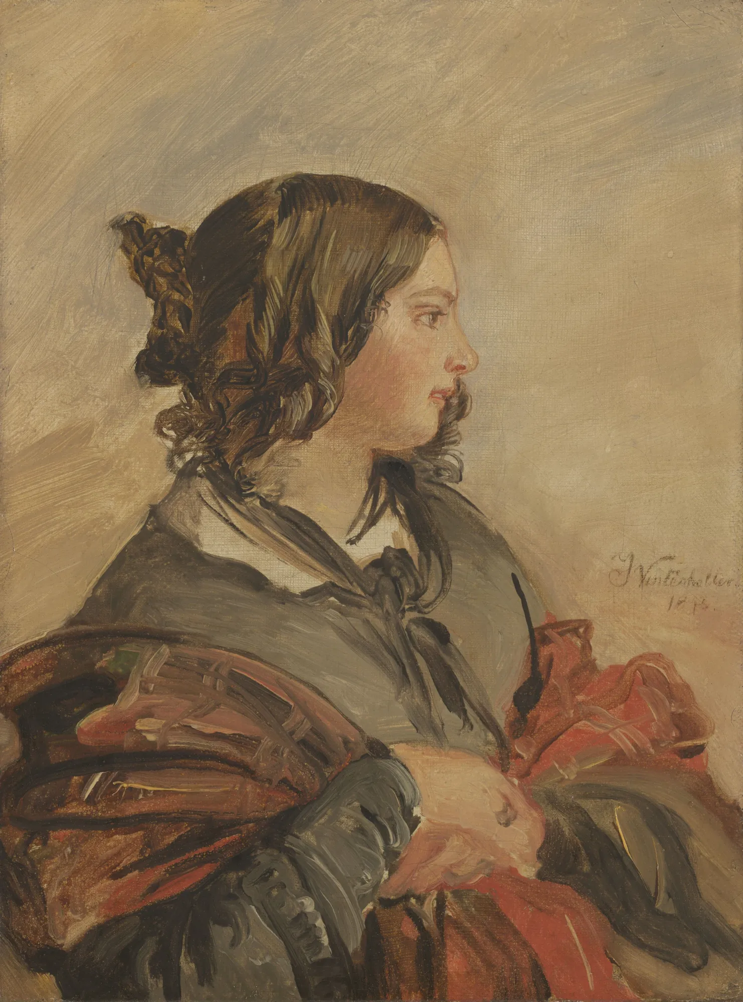 Portrait of the Young Queen Victoria