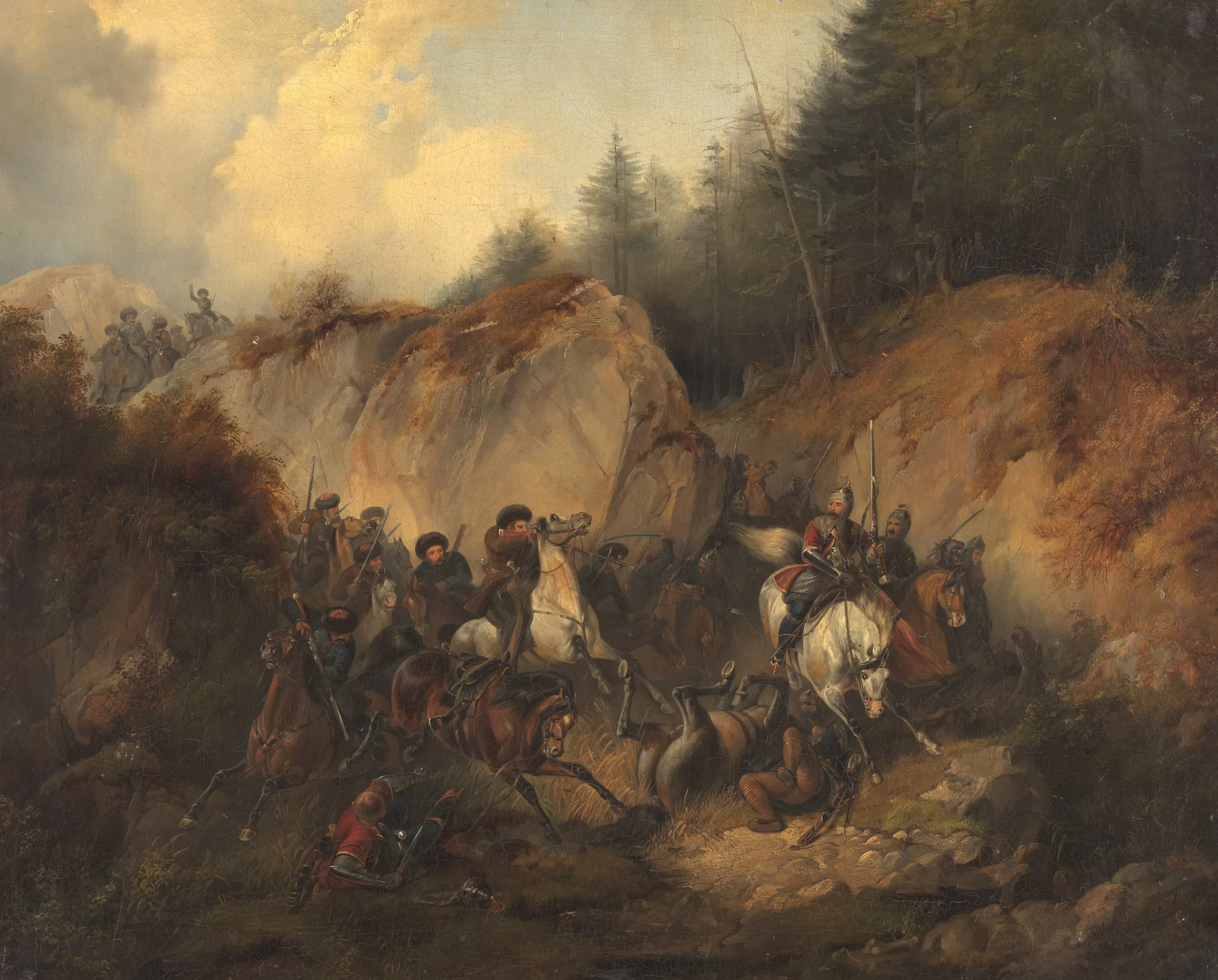Battle between Cossacks and Circassians