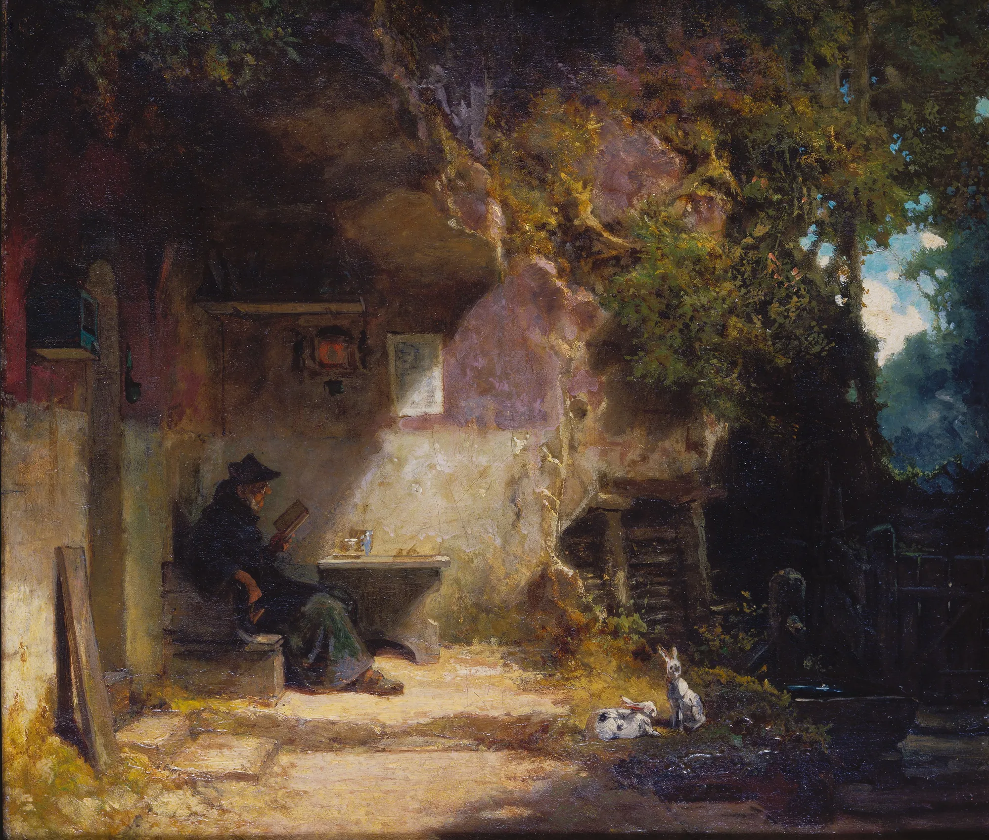 The Hermit in front of His Retreat