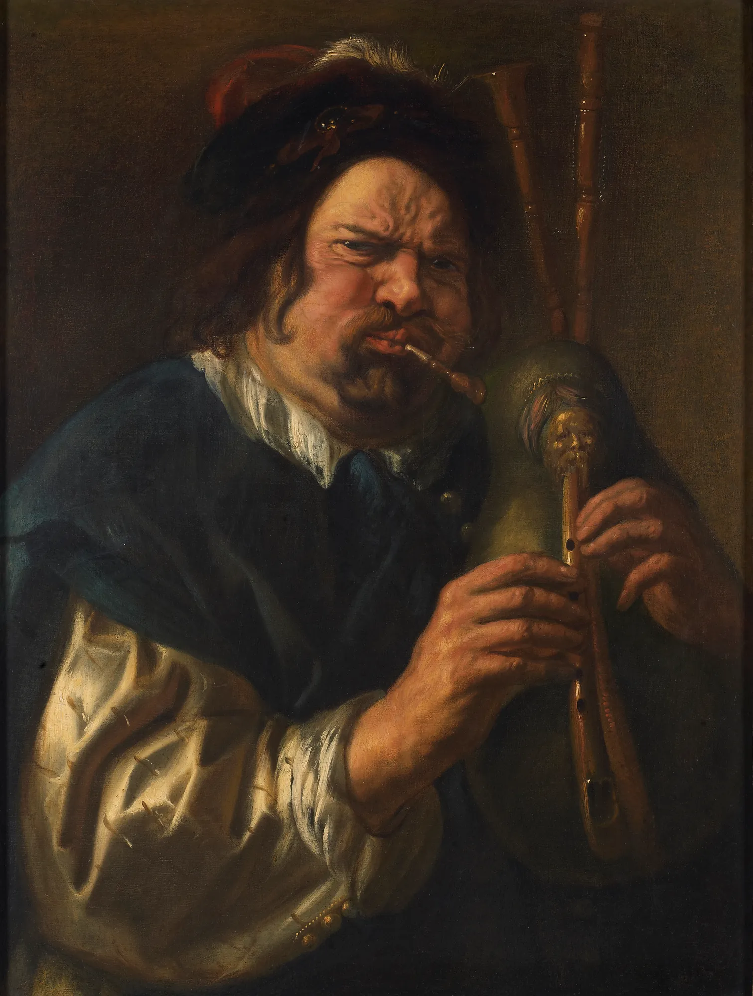 Self-Portrait as a Bagpipe Player