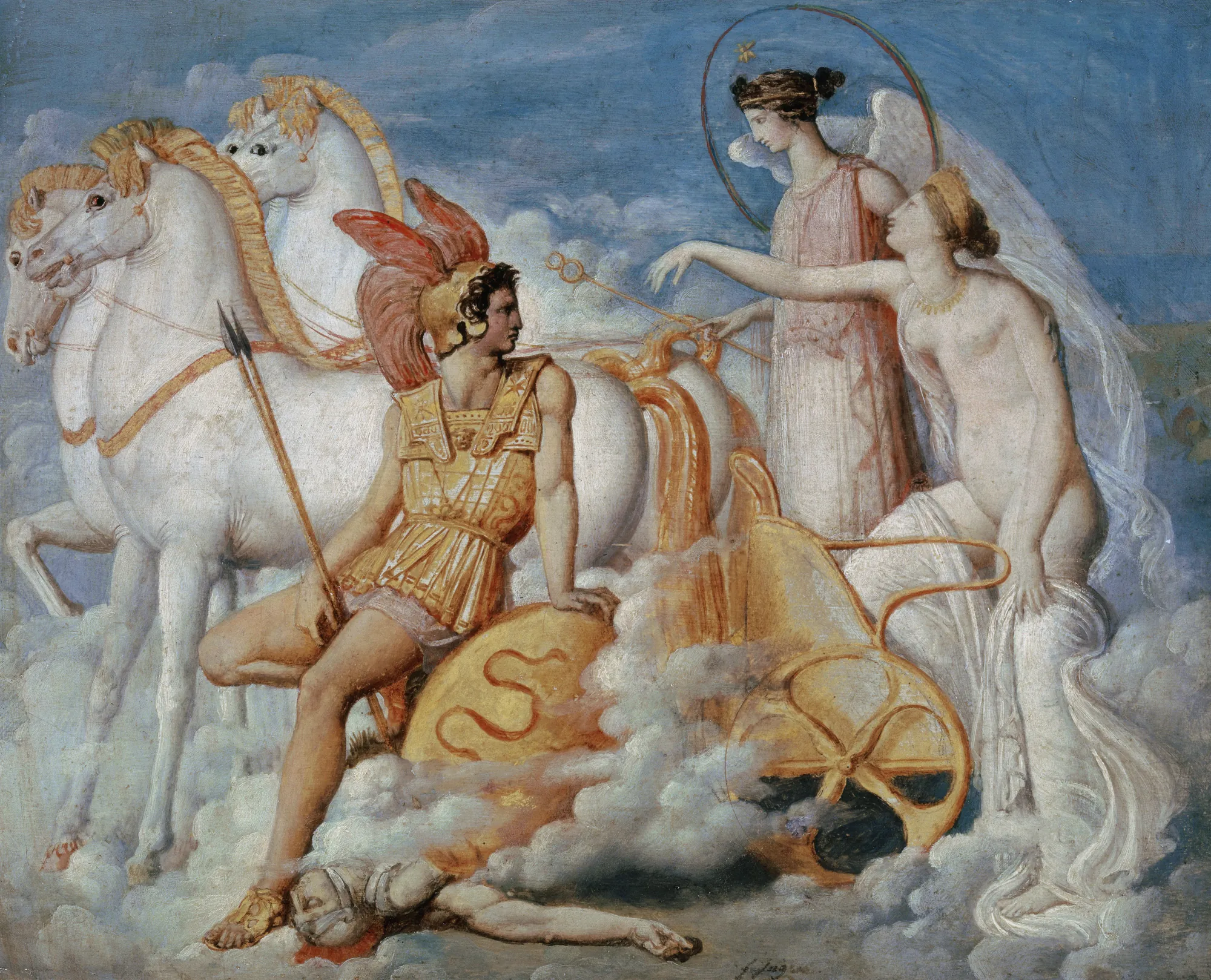 Venus, Injured by Diomedes, Returns to Olympus