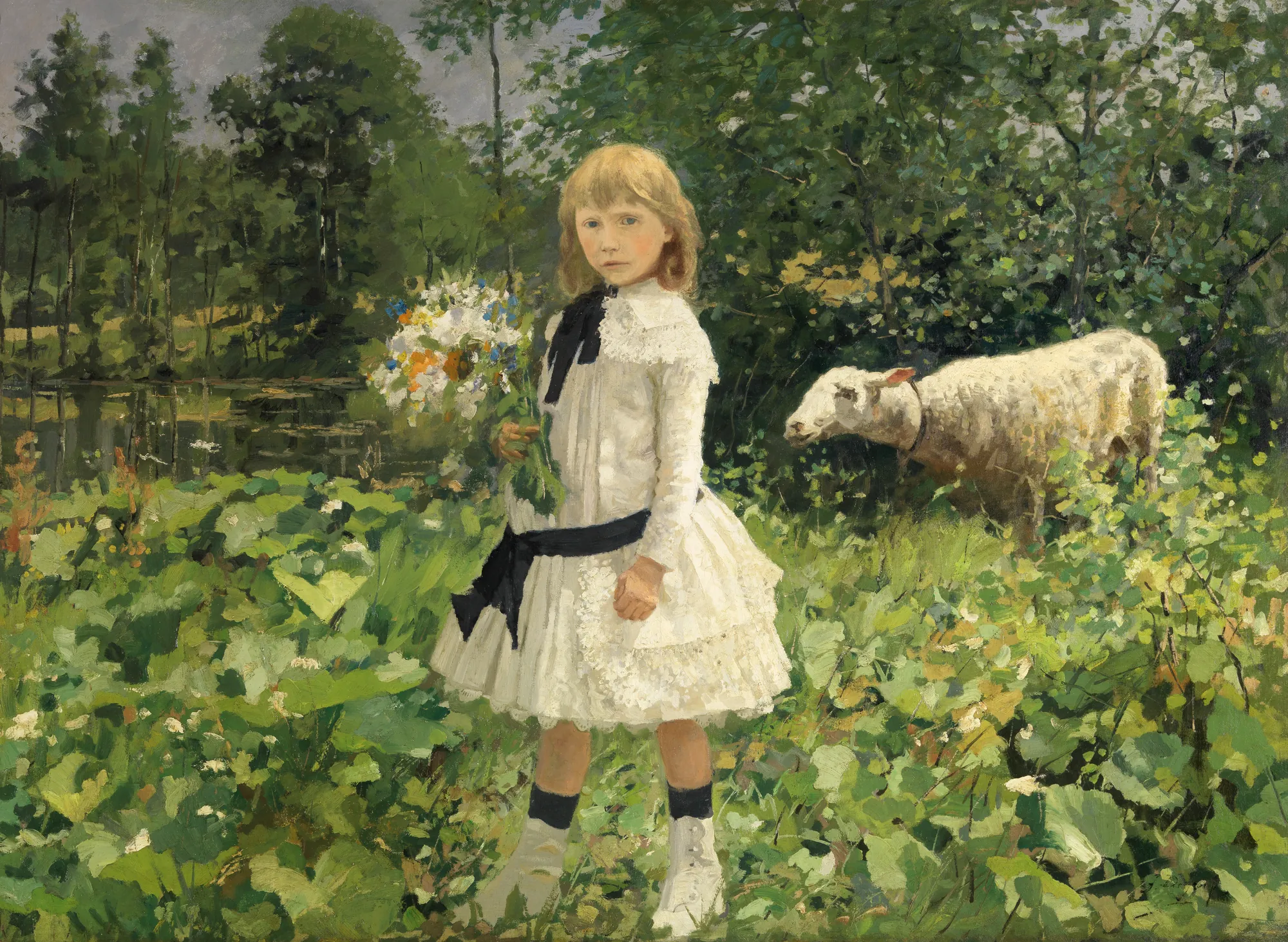 Miss Strobbe in a Park