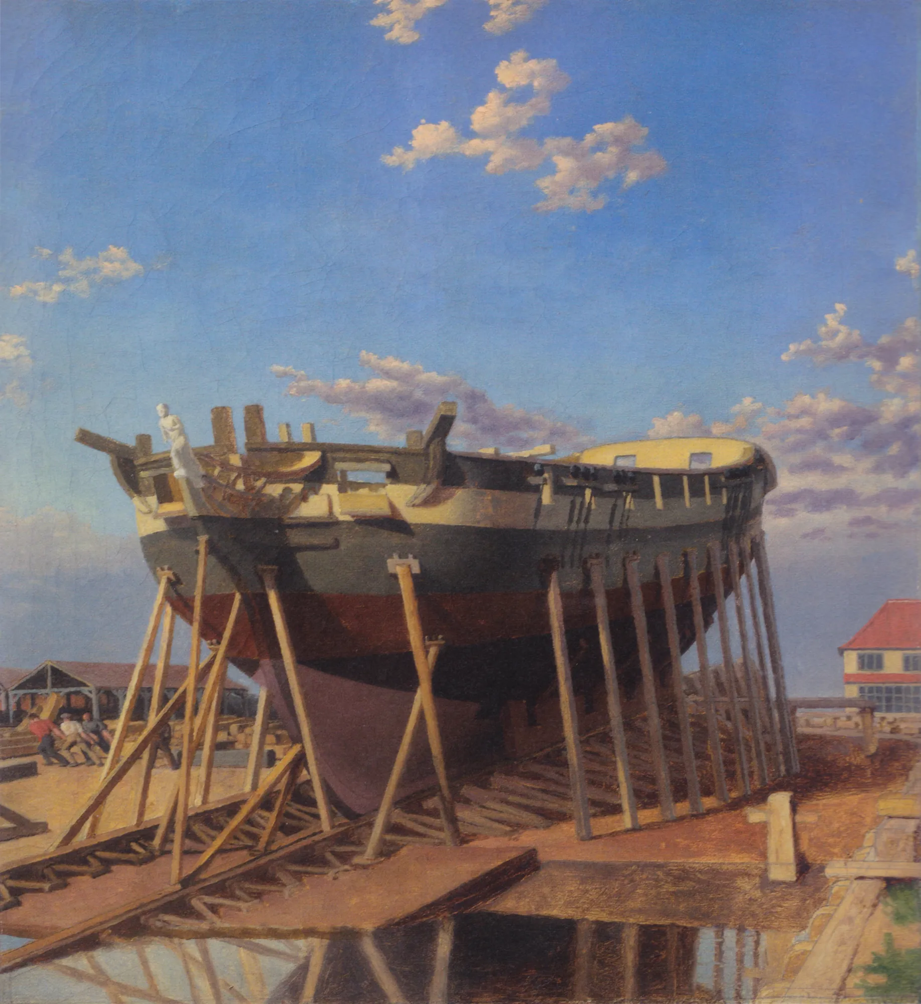 A Corvette on the Slipway