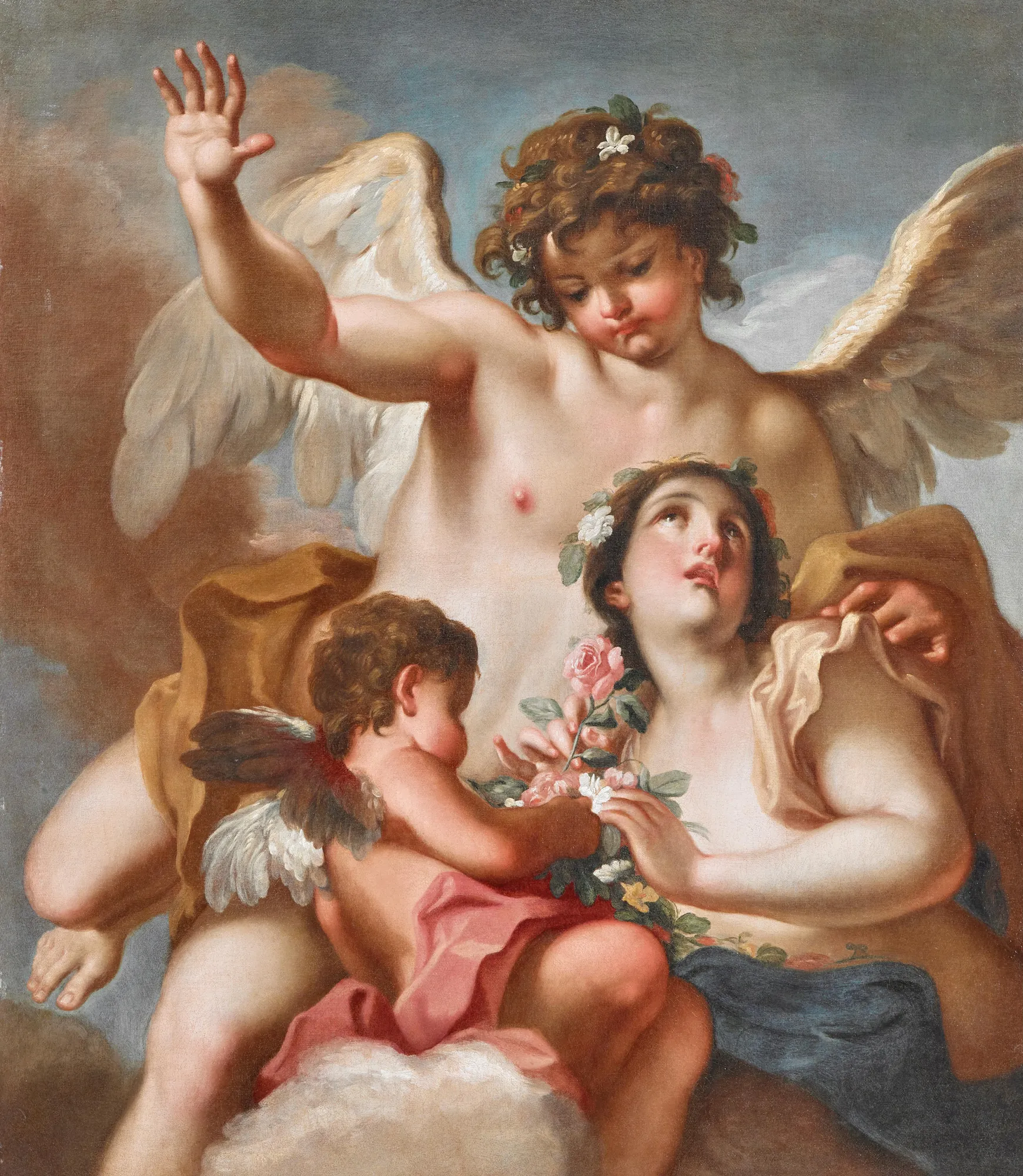 Zephyrus, Flora, and Cupid