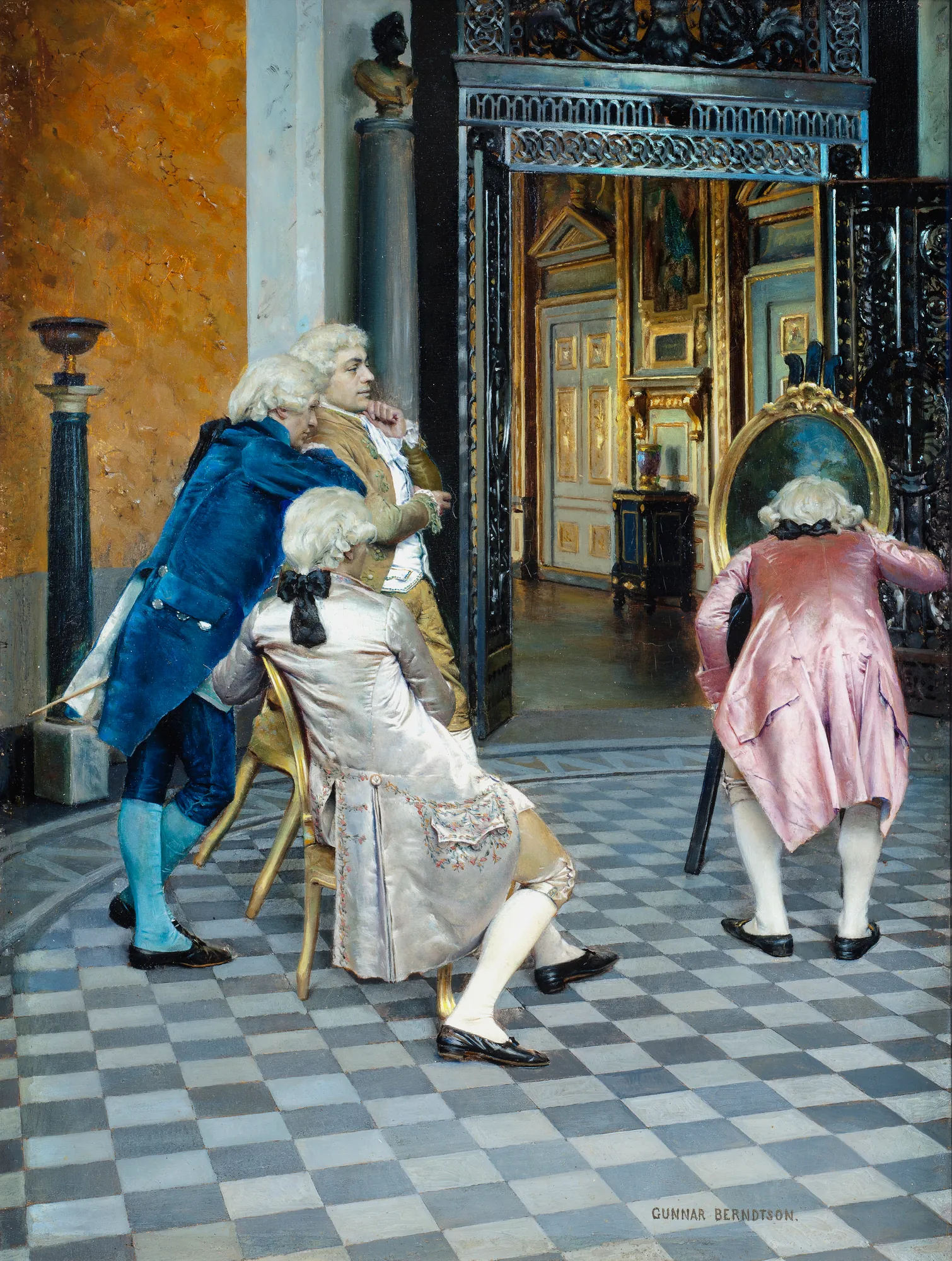 Art Connoisseurs in the Louvre