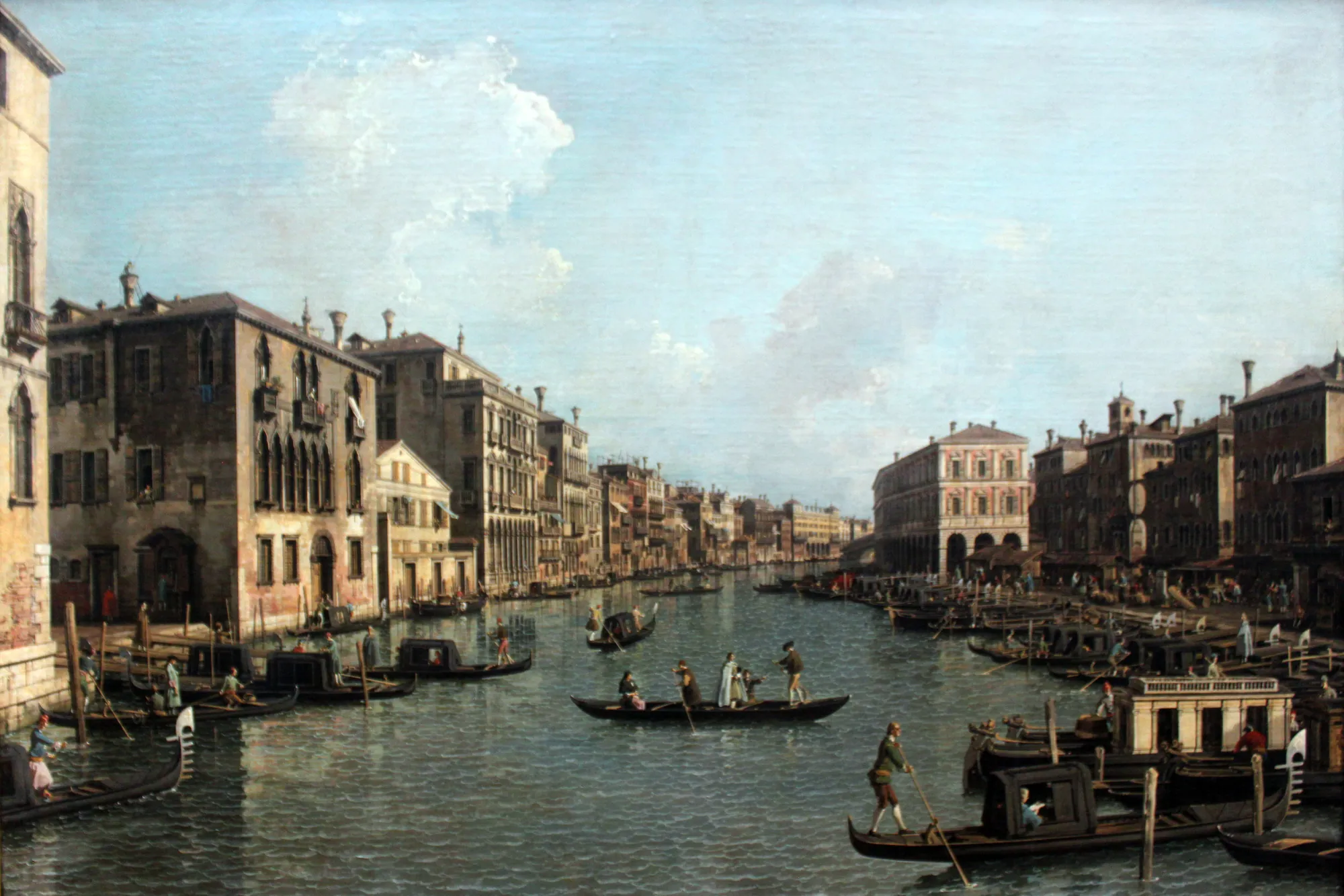 The Grand Canal with a View toward the Rialto Bridge