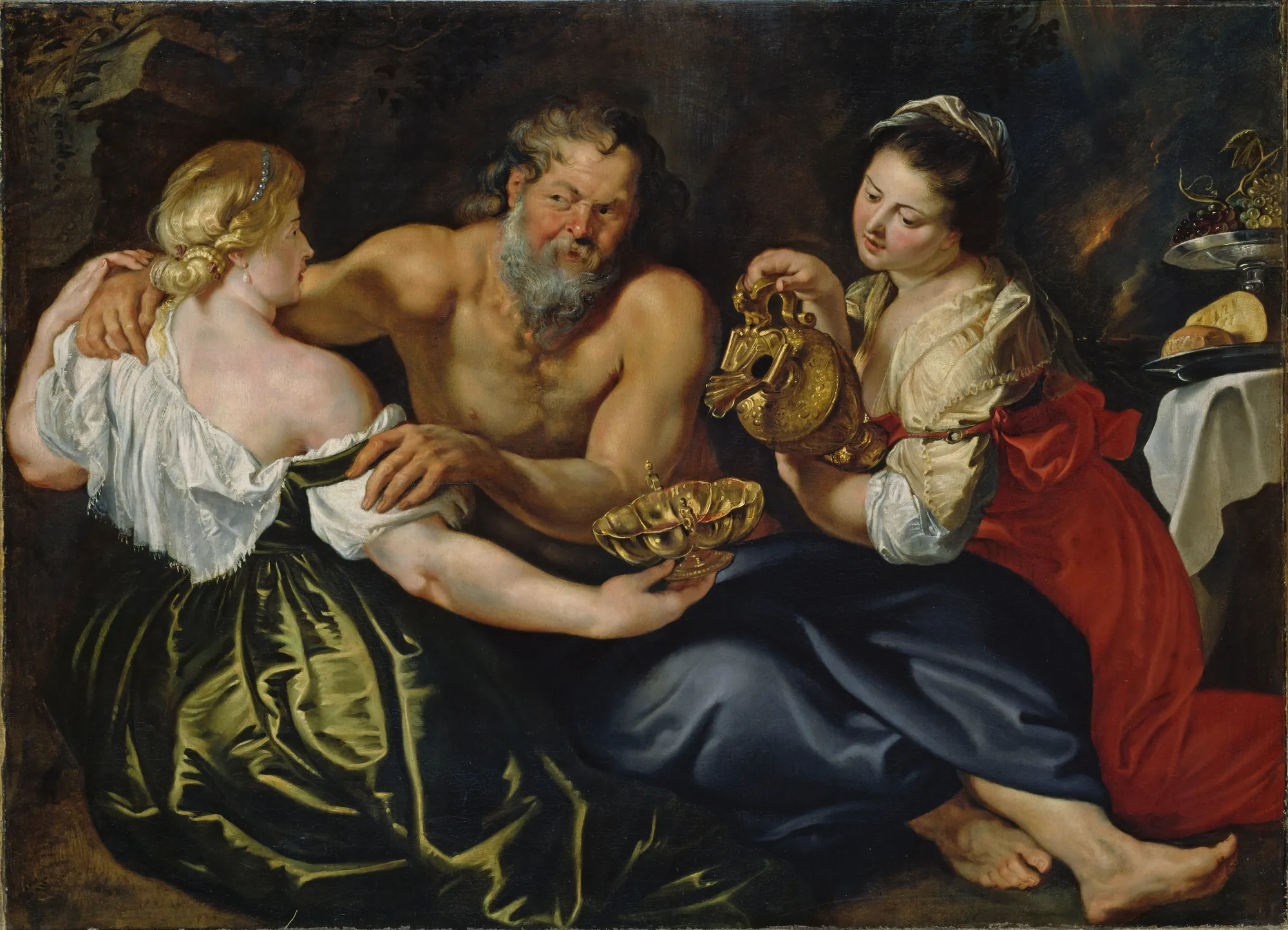 Lot and His Daughters in a Rock Grotto