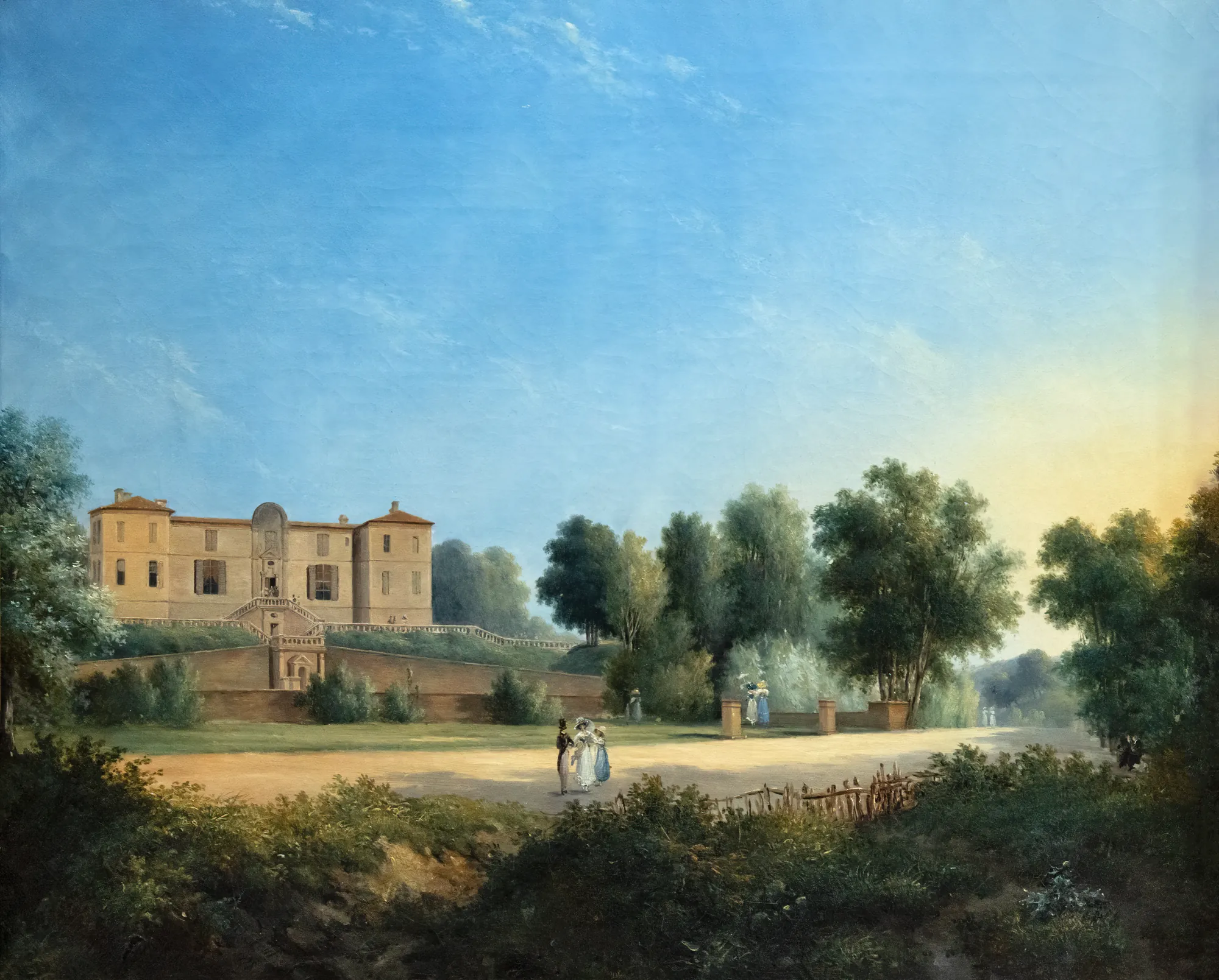 Vue Sud du Parc et du Château de Foucaud