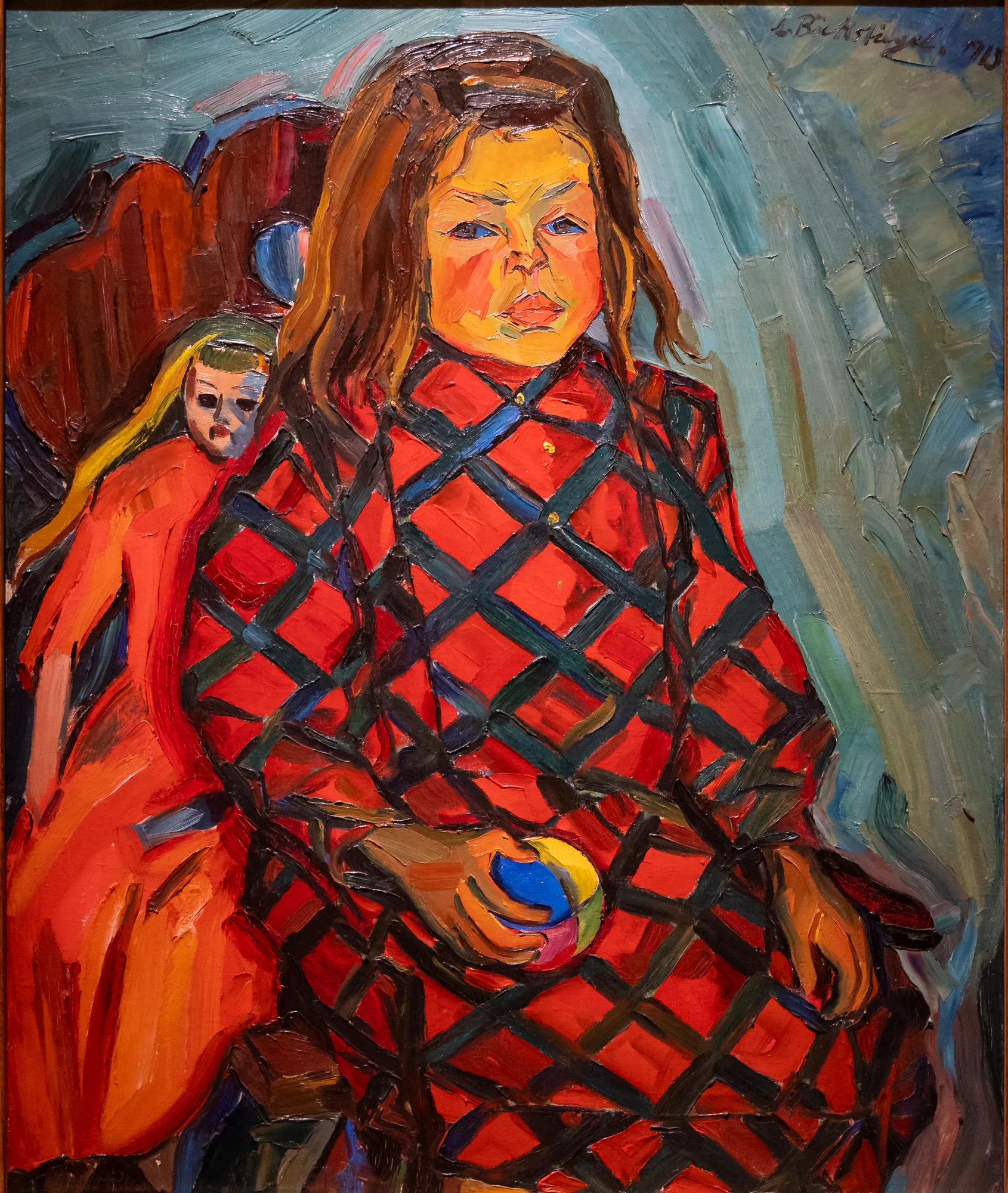 Mädchen mit roter Puppe (Girl with Red Doll)