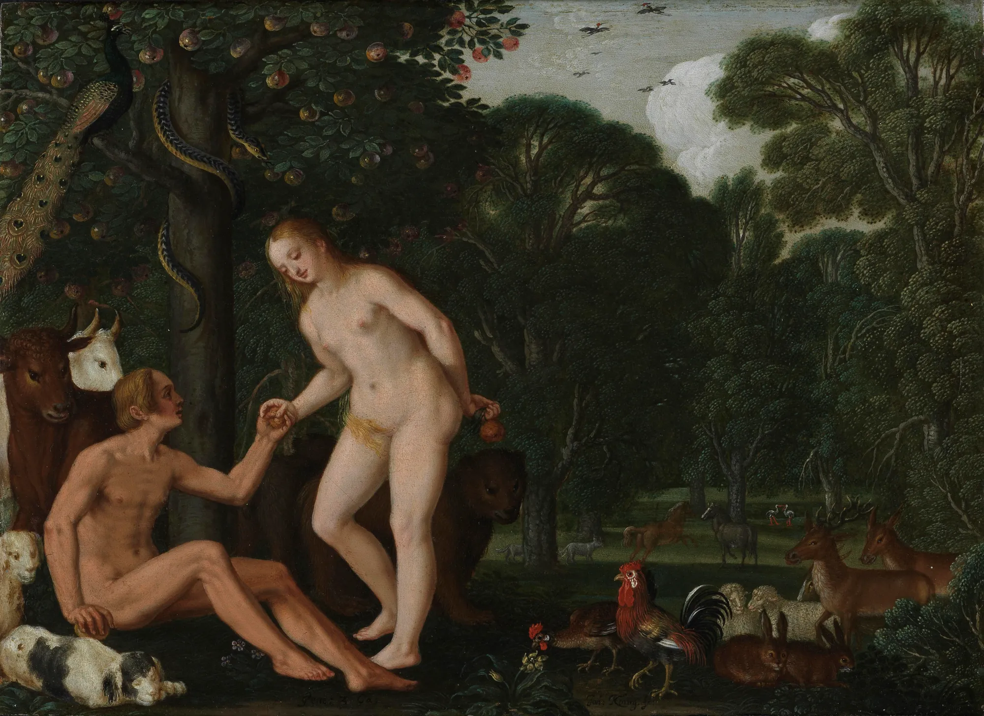 Adam and Eve in Paradise