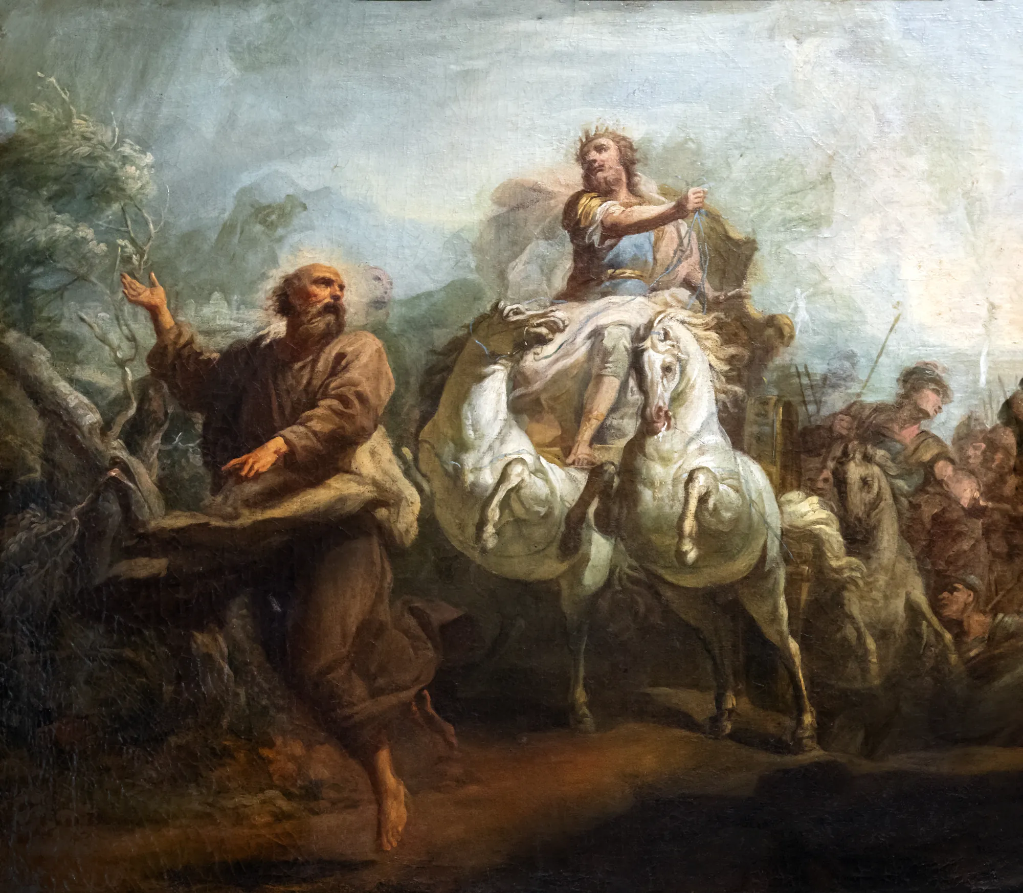 Elijah Running Before the Chariot of King Ahab