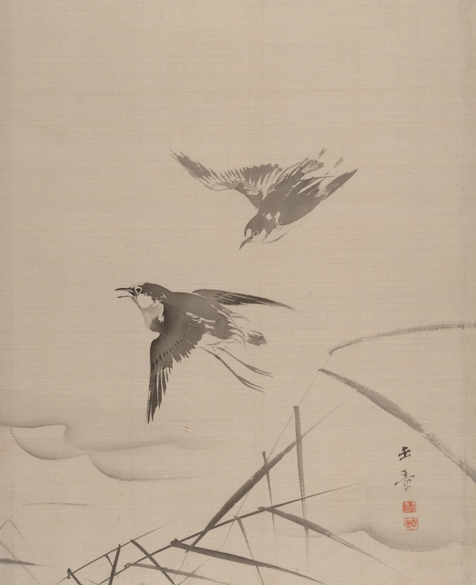 Small Birds and Bamboo
