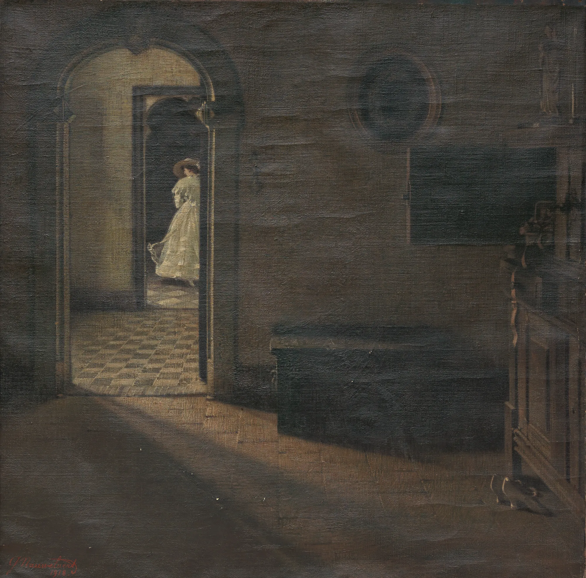 Interior with a Lady