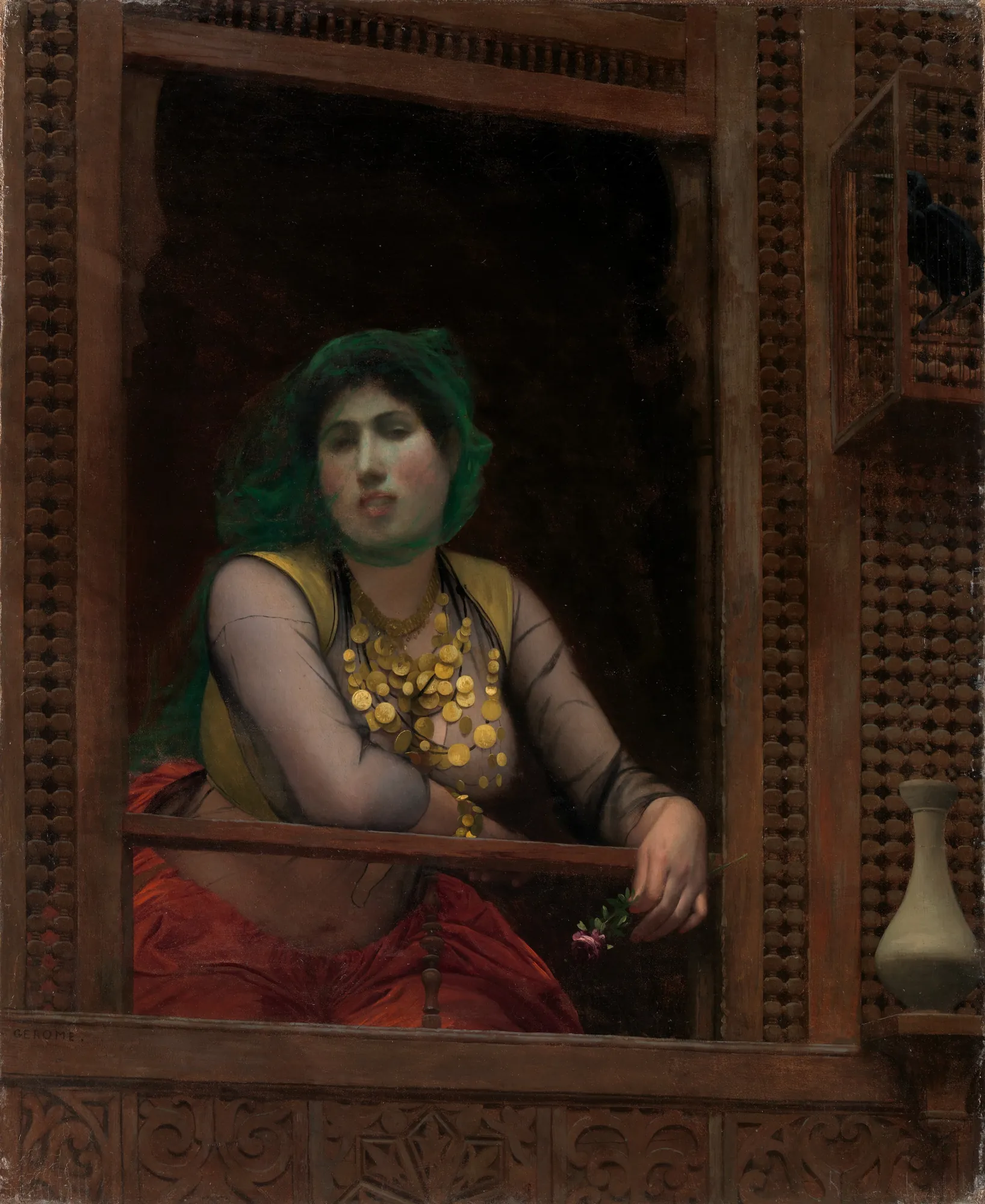 Woman at a Balcony
