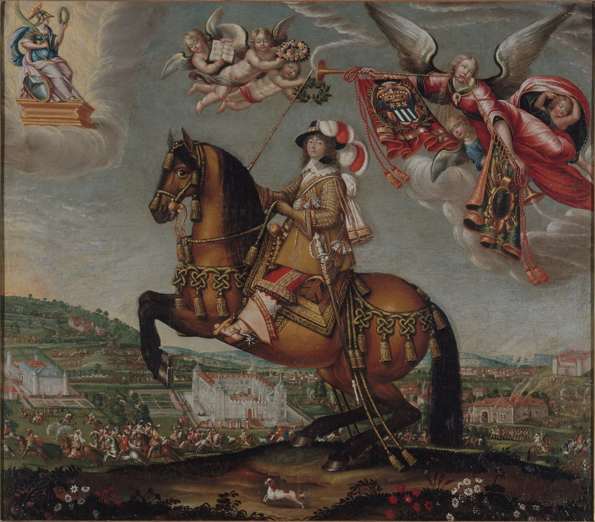 Equestrian Portrait of Alberte Barbe d'Ernécourt, Lady of Saint-Balmont