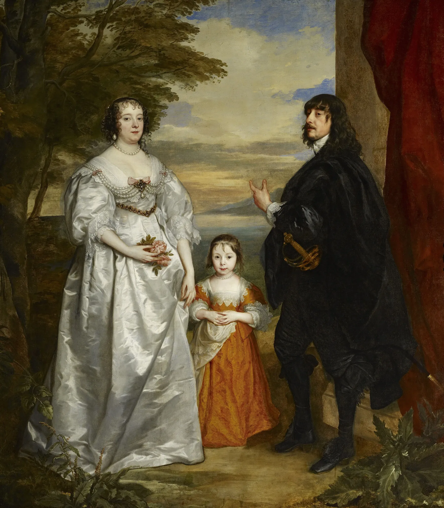 James, Seventh Earl of Derby, His Lady and Child