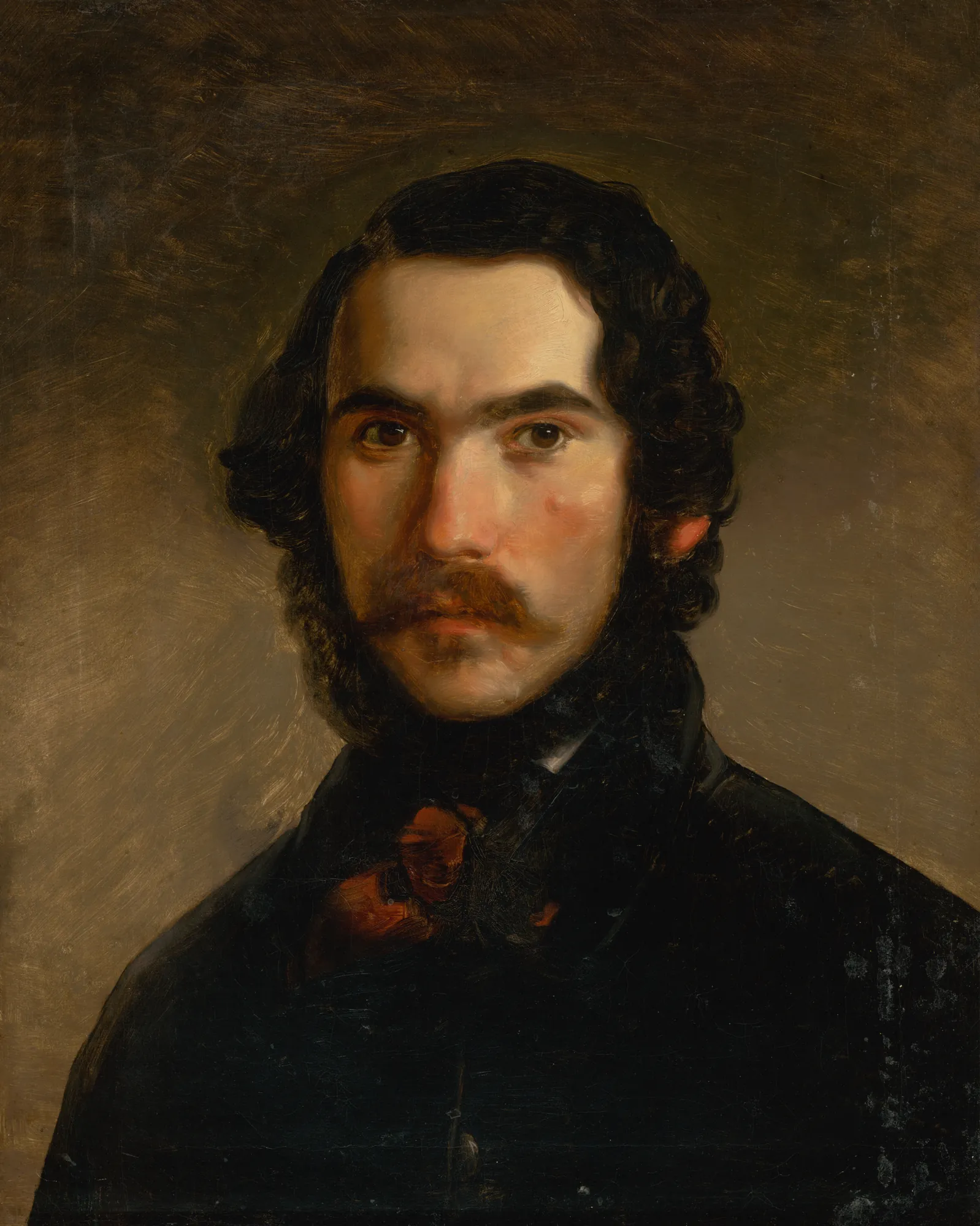 Portrait of a Man in Dark Clothes