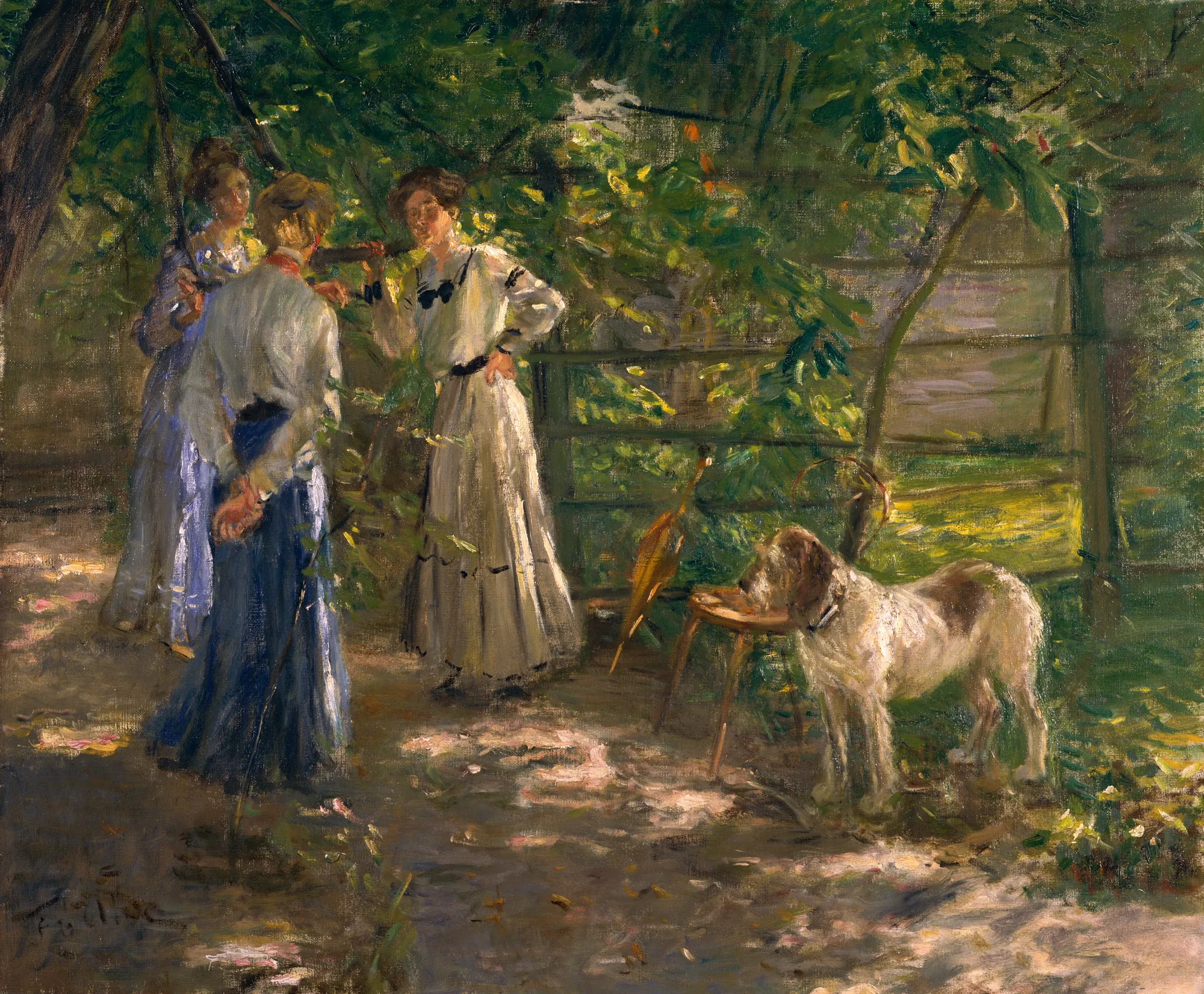 The Daughters of the Artist in the Garden