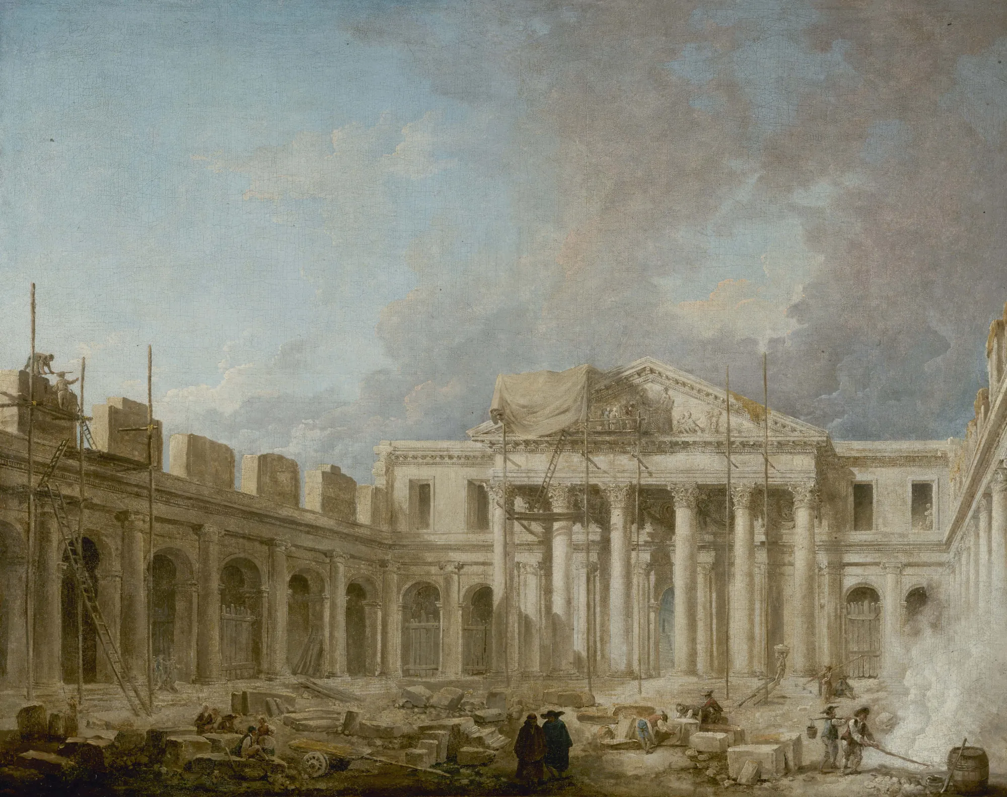 The École de Chirurgie under Construction