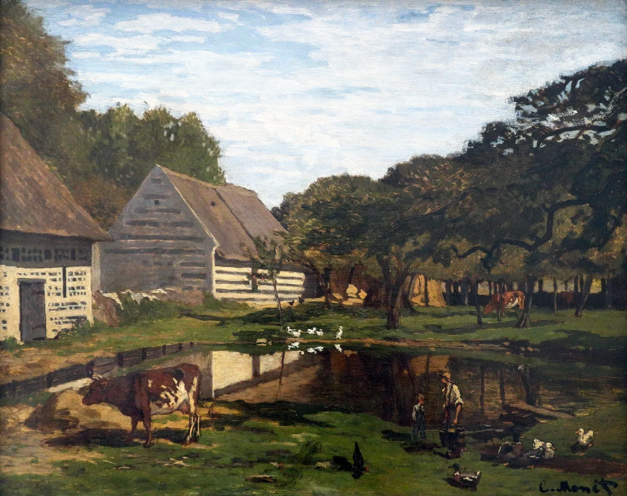 Farm Courtyard in Normandy