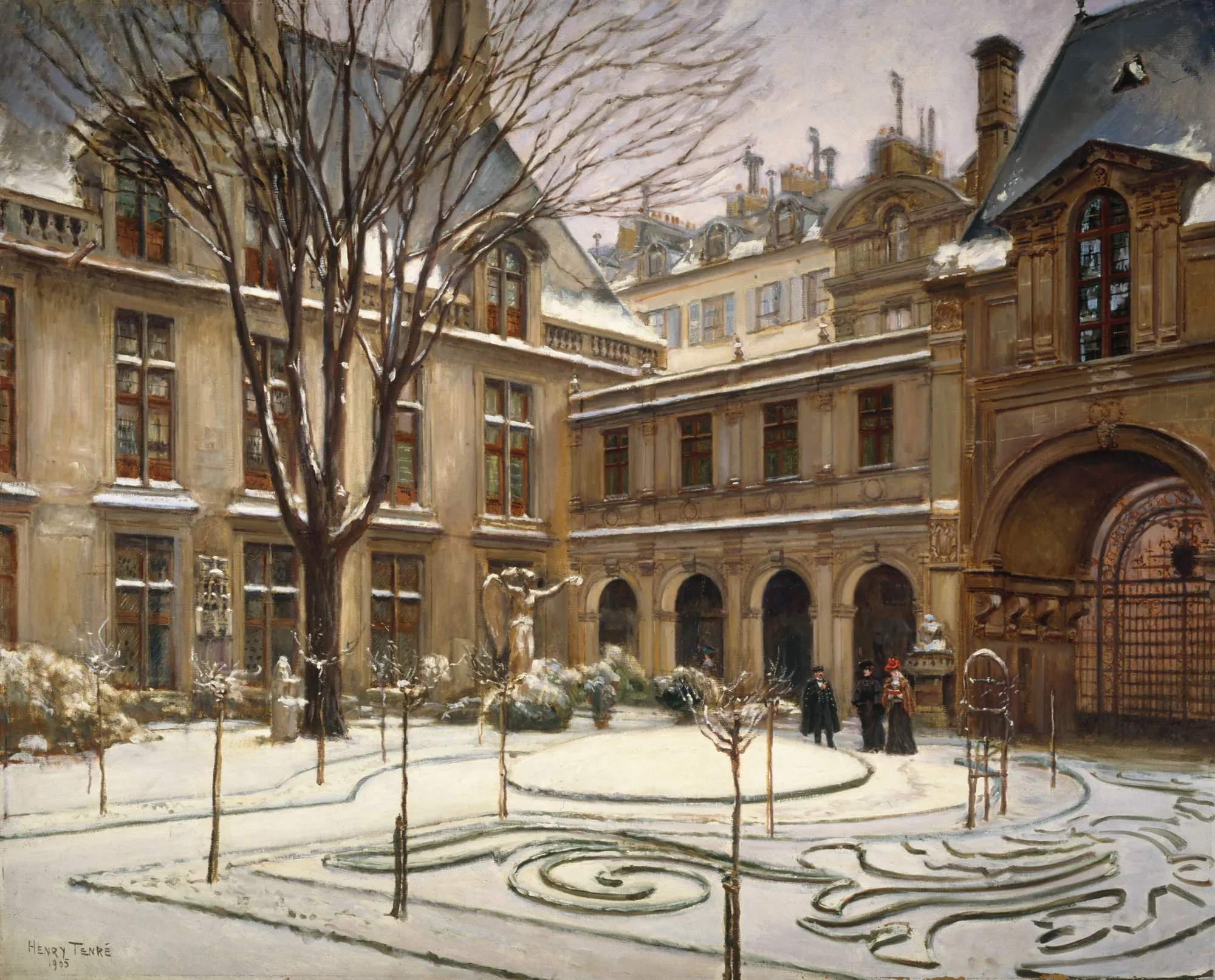 Le Jardin du Musée Carnavalet, Effet de Neige