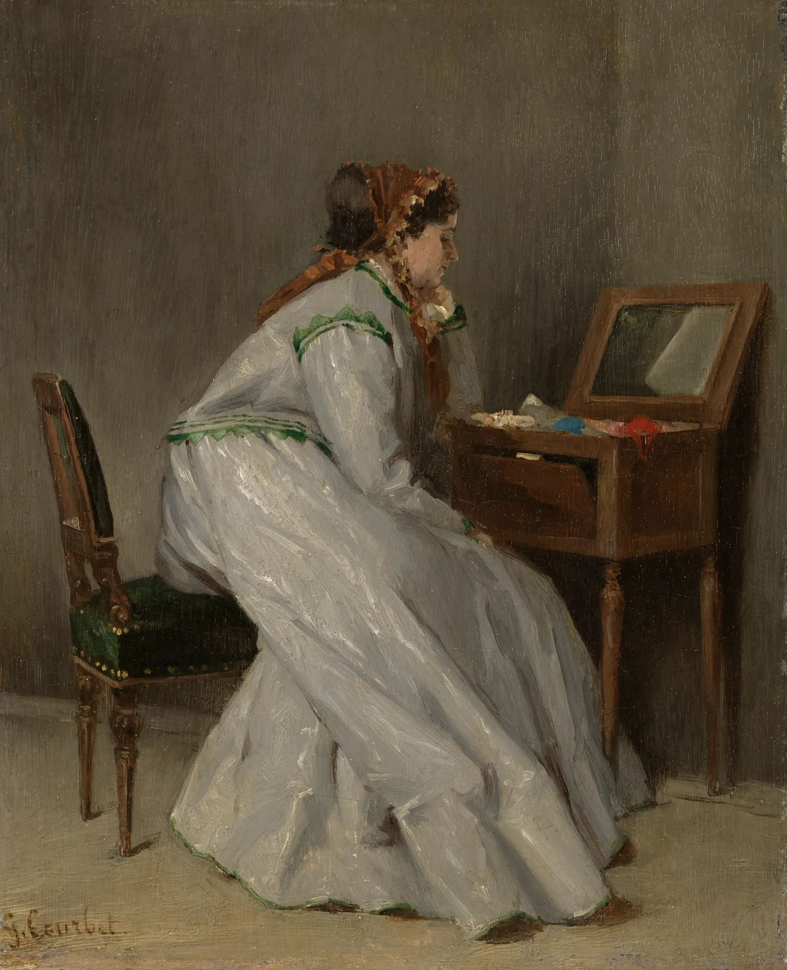 Woman Seated at a Dressing Table