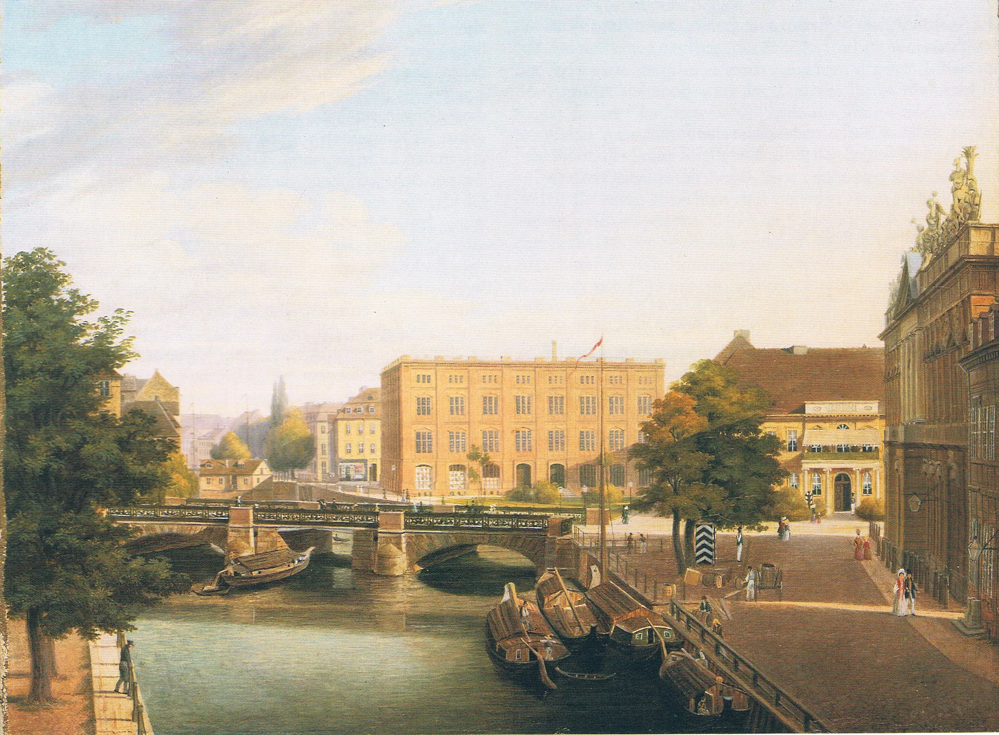 Königliche Bauschule with Schlossbrücke in Berlin