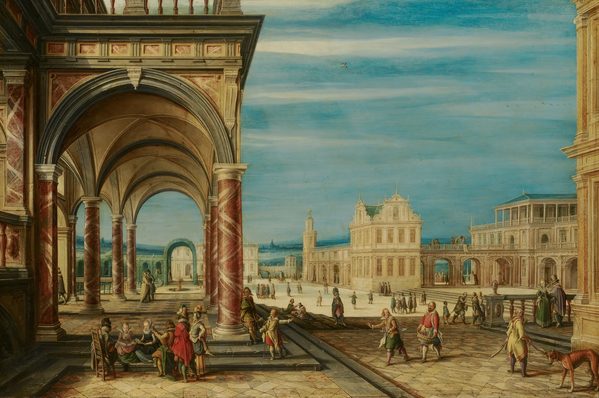 A Square with Imaginary Buildings