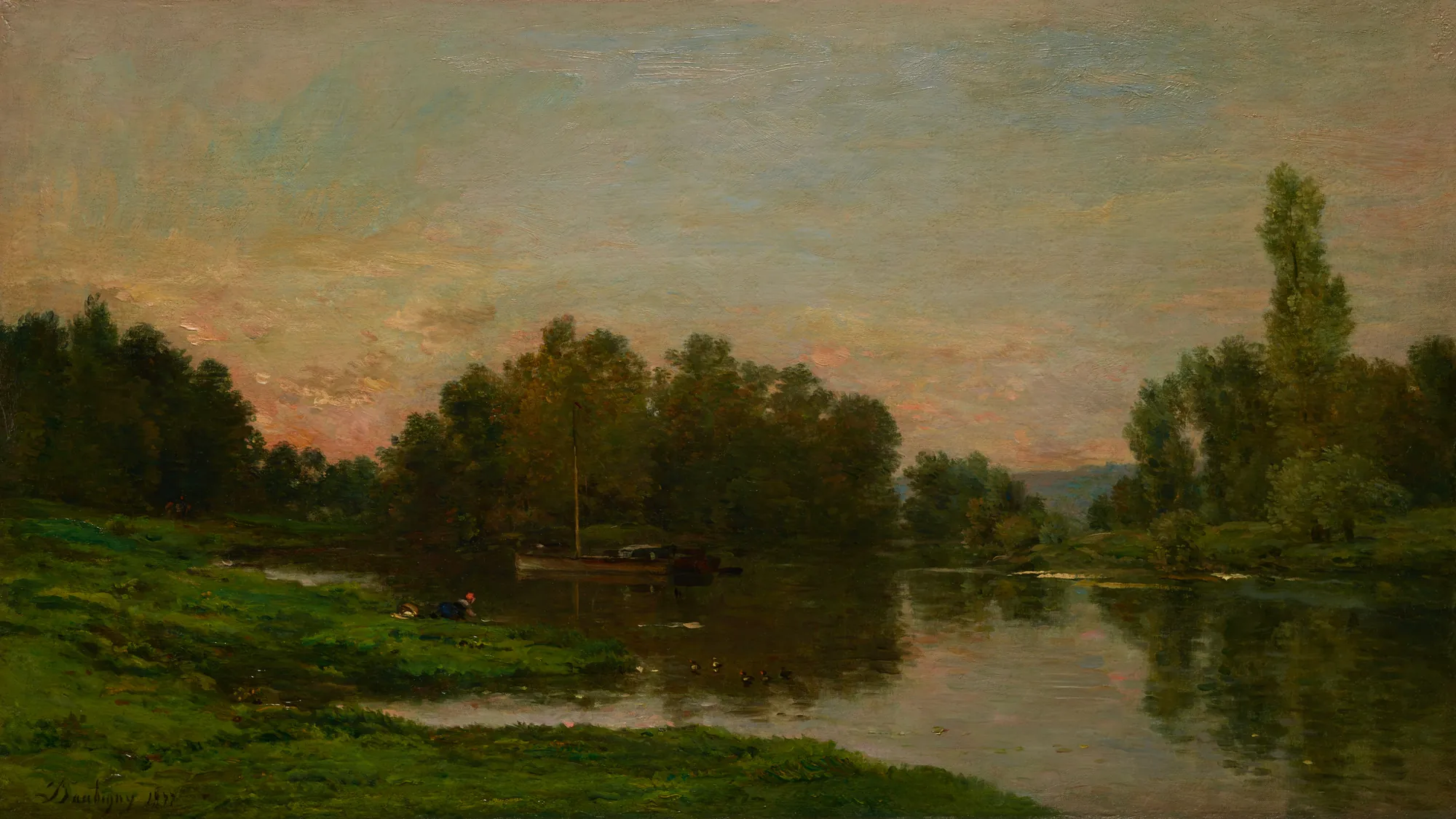 The Painter’s Barge at the Ile de Vaux on the Oise River