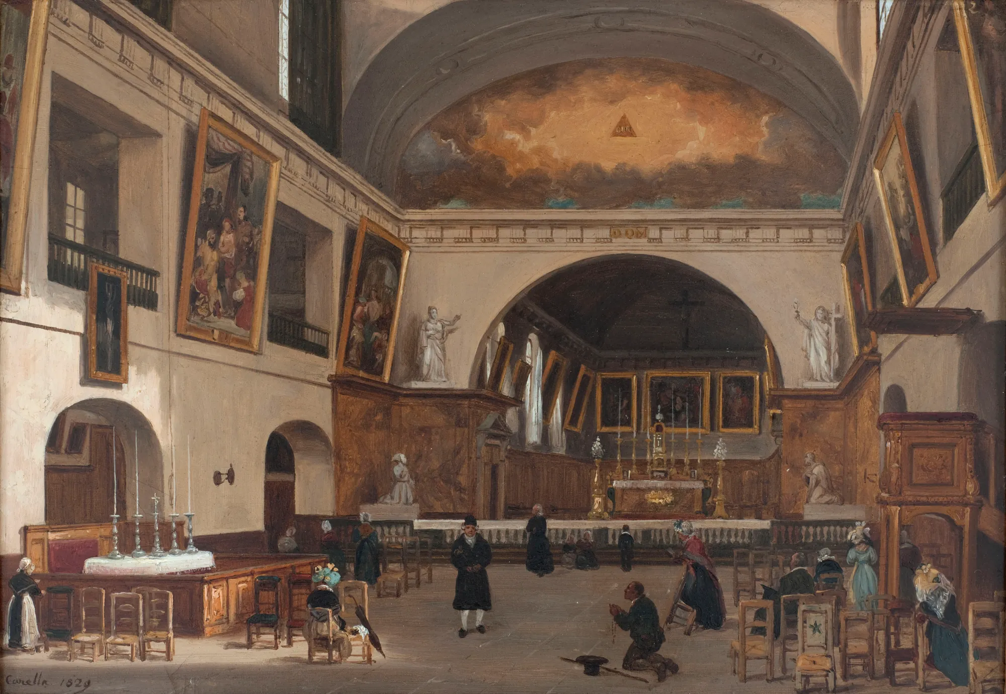 Interior of the Church of Saint-Jean-Saint-François