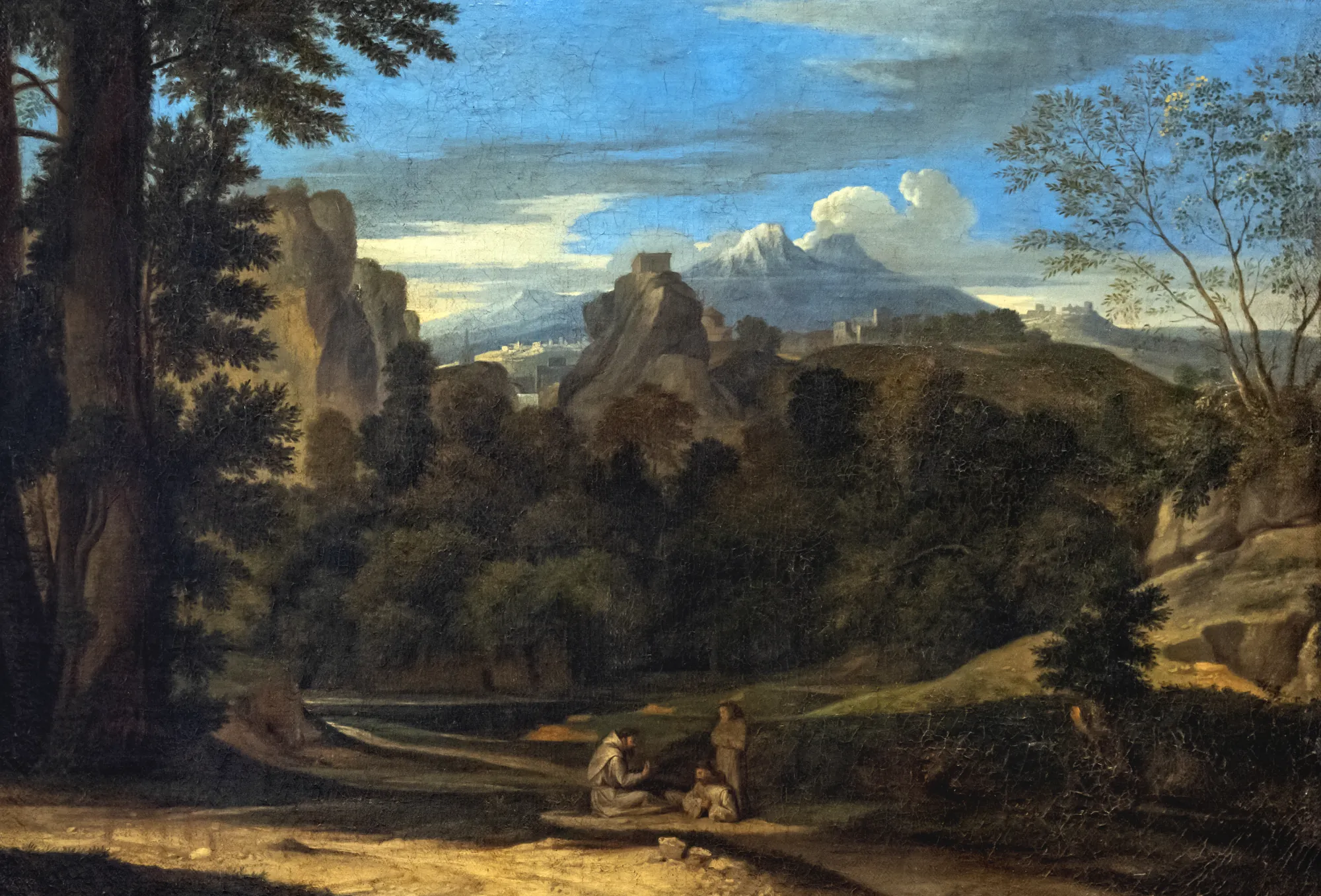 Landscape with Three Monks (Paysage aux trois moines)