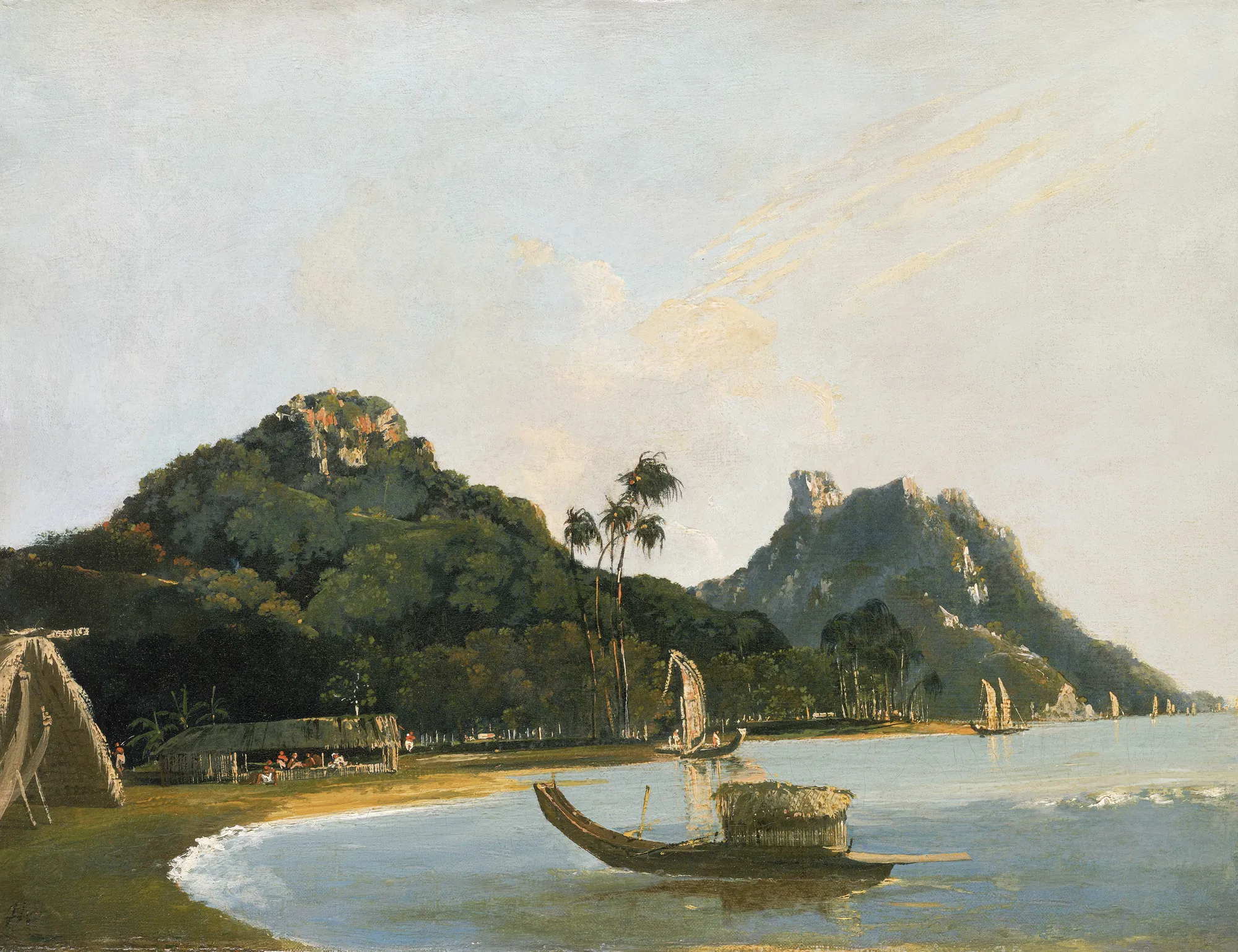 View of Fare Harbour, Huahine