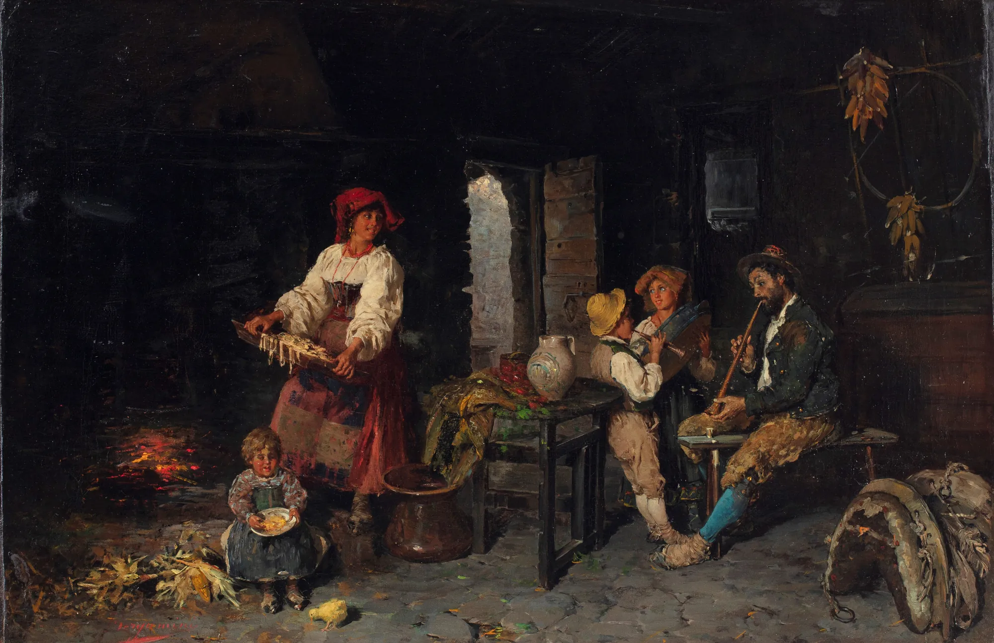 A Family Playing Music