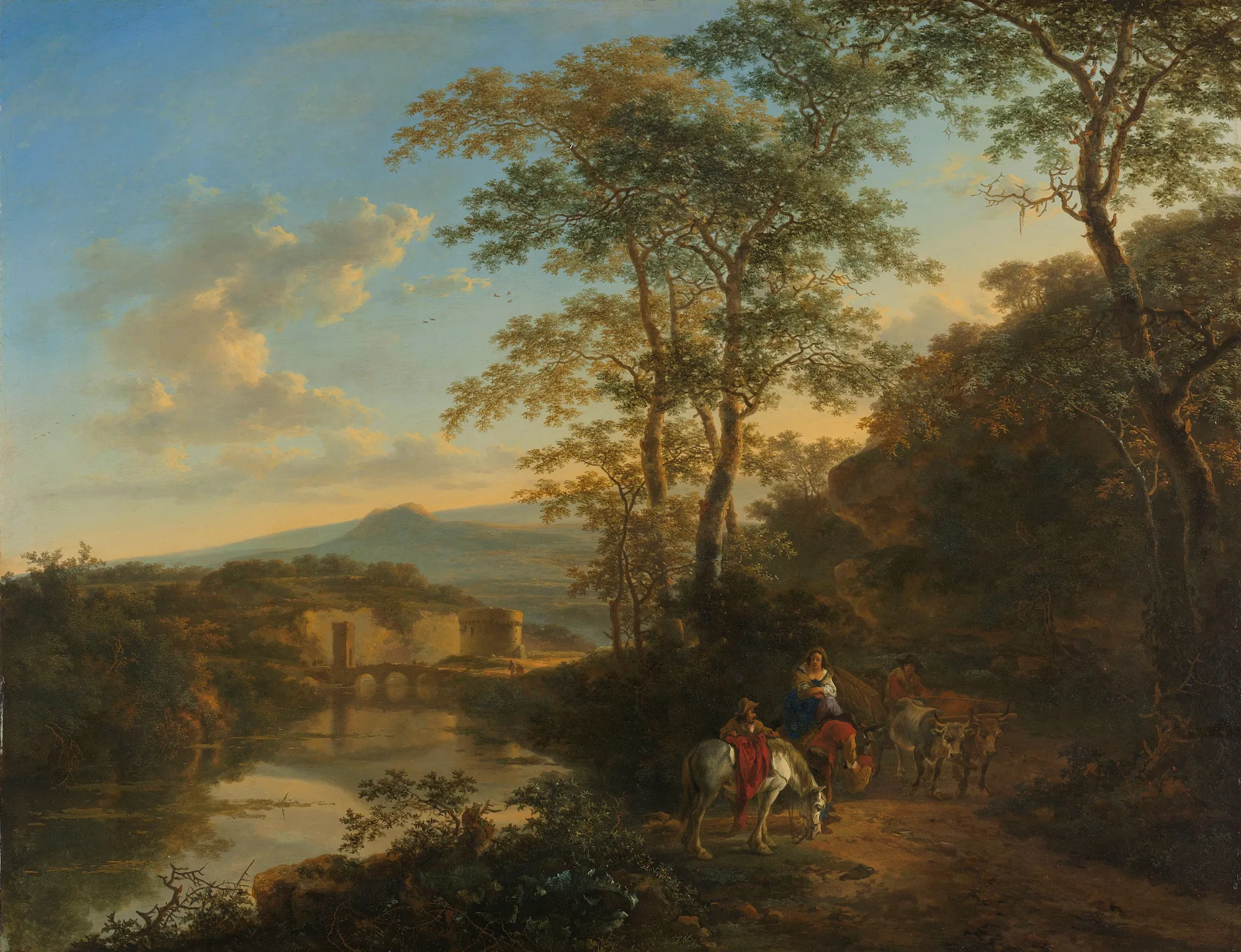 Italian Landscape with the Ponte Molle