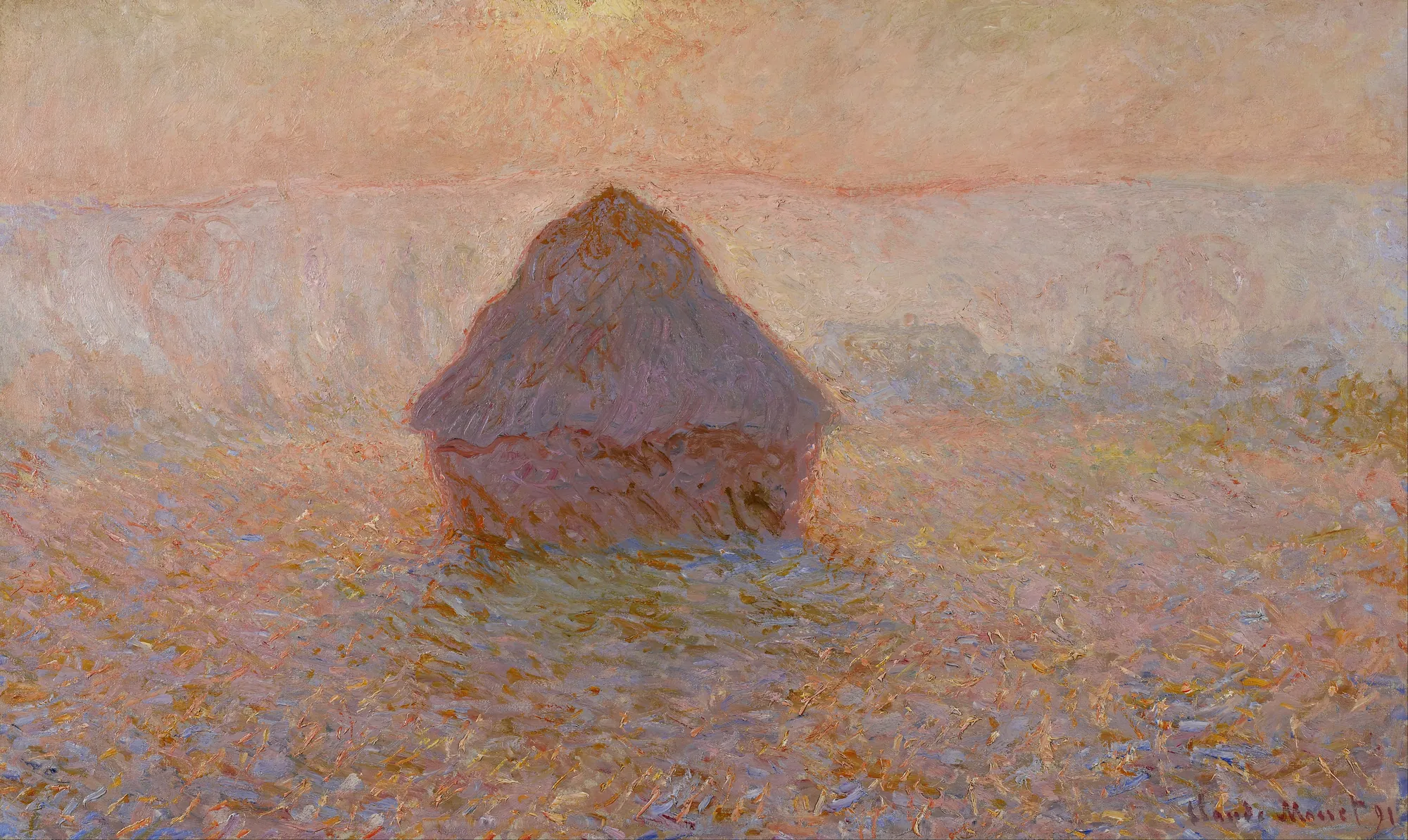 Grainstack, Sun in the Mist