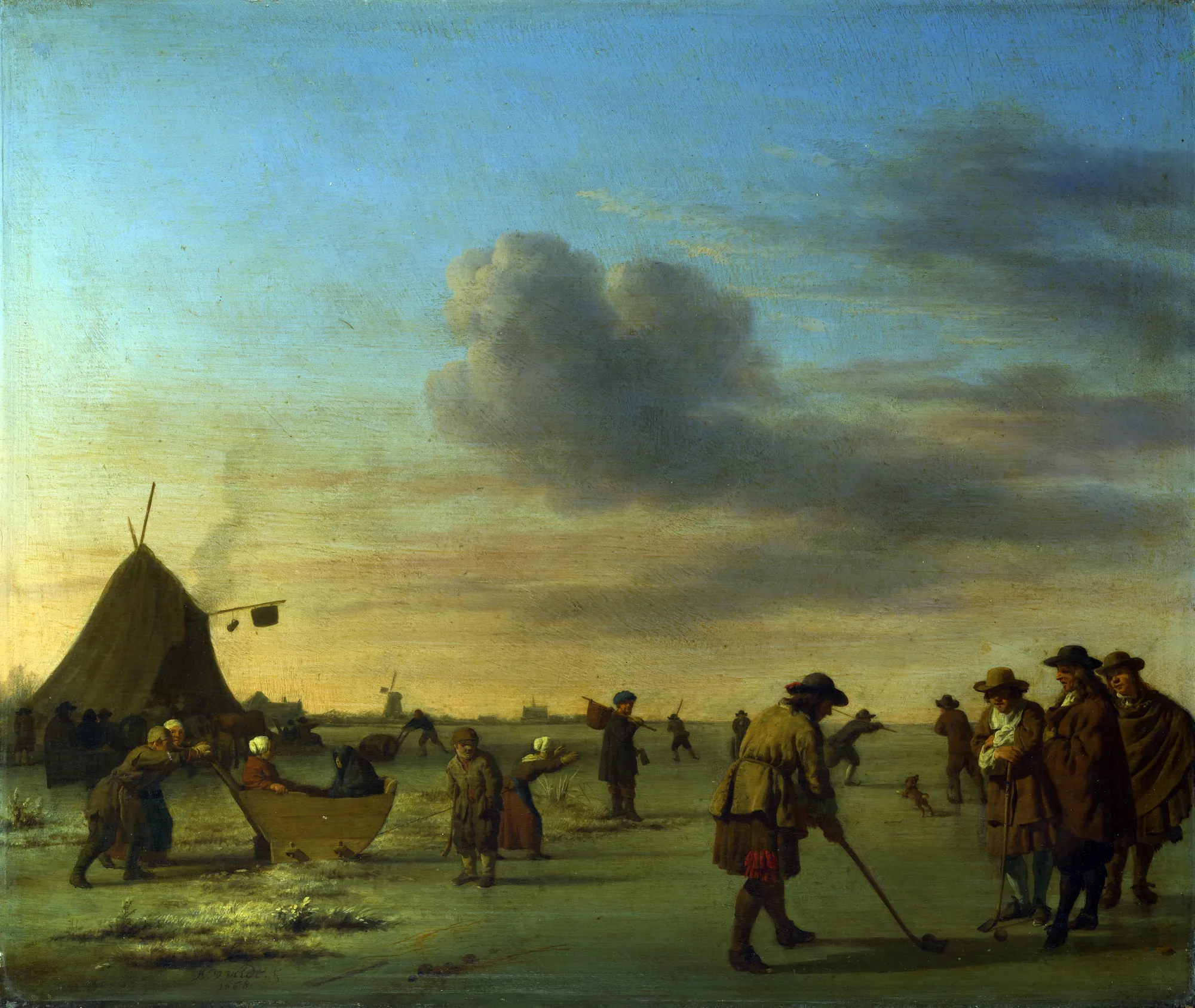 Golfers on the Ice near Haarlem