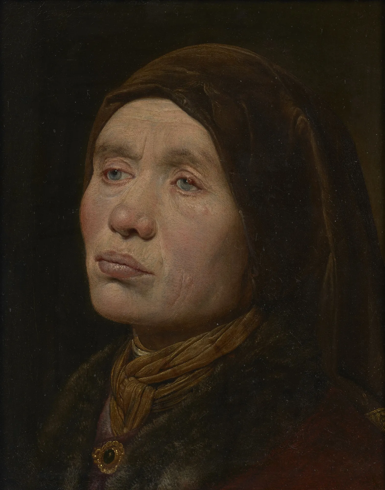 Portrait of a Woman Facing Left