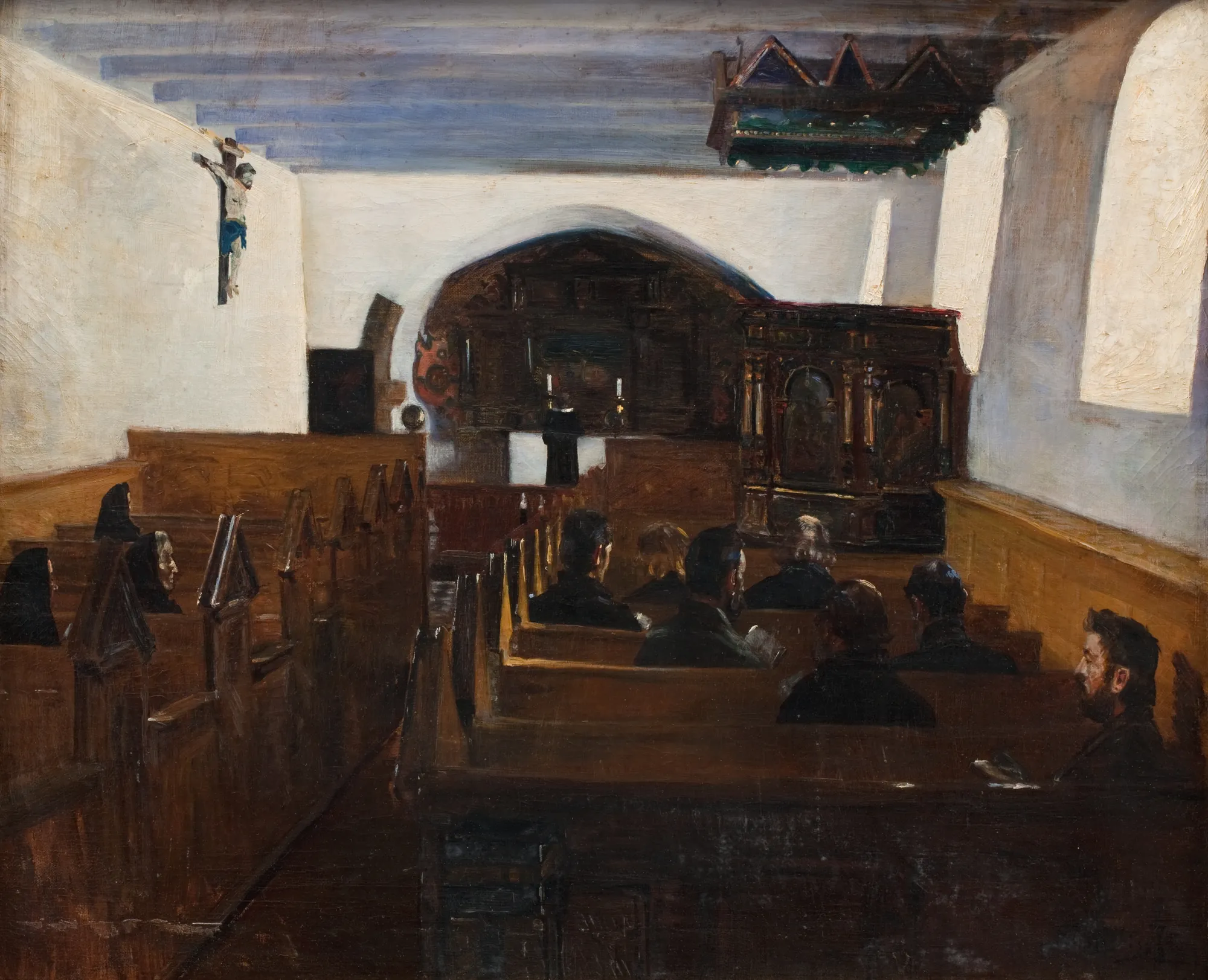 A Church Service on the Island of Mors