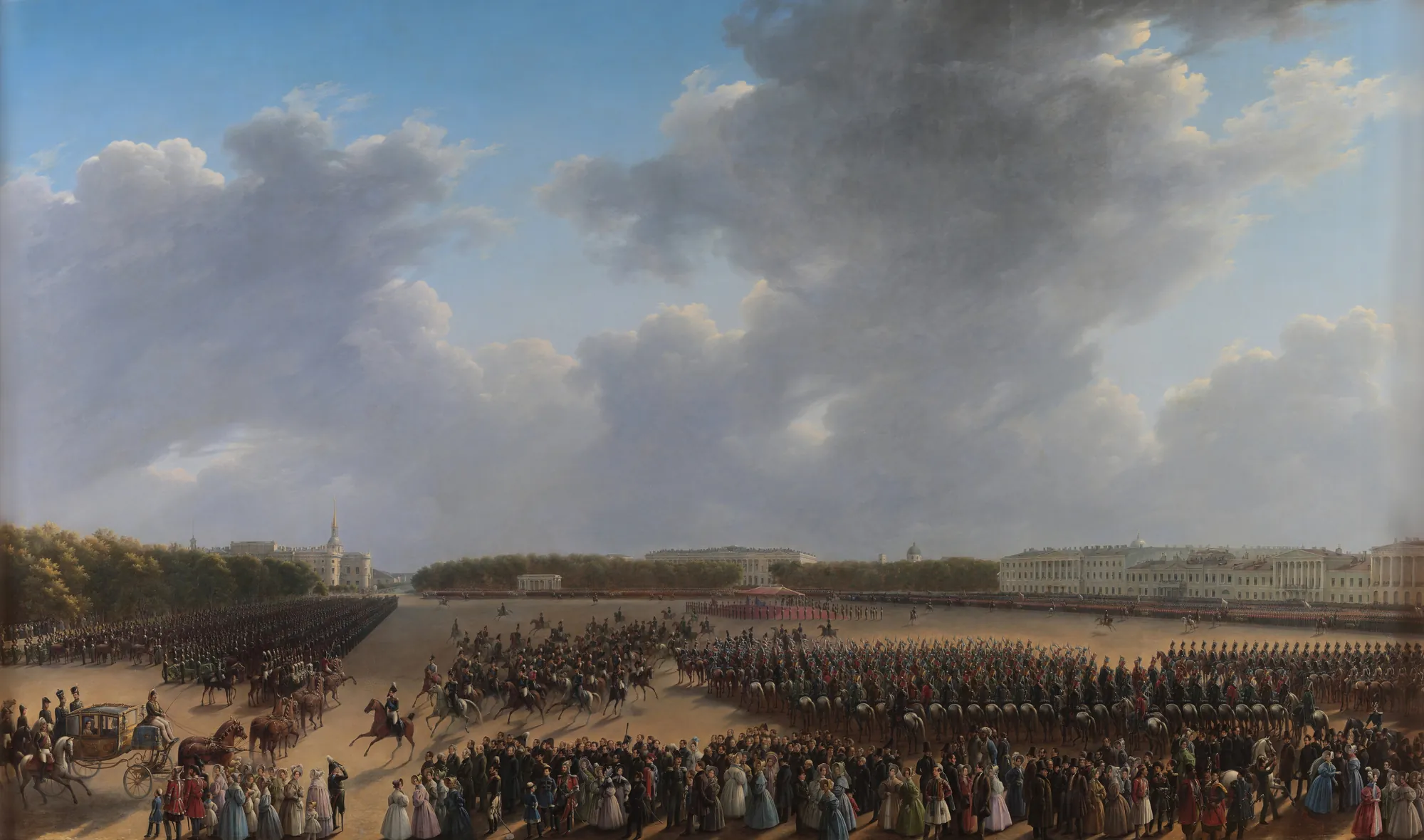 Parade on the Tsaritsa Meadow, St. Petersburg