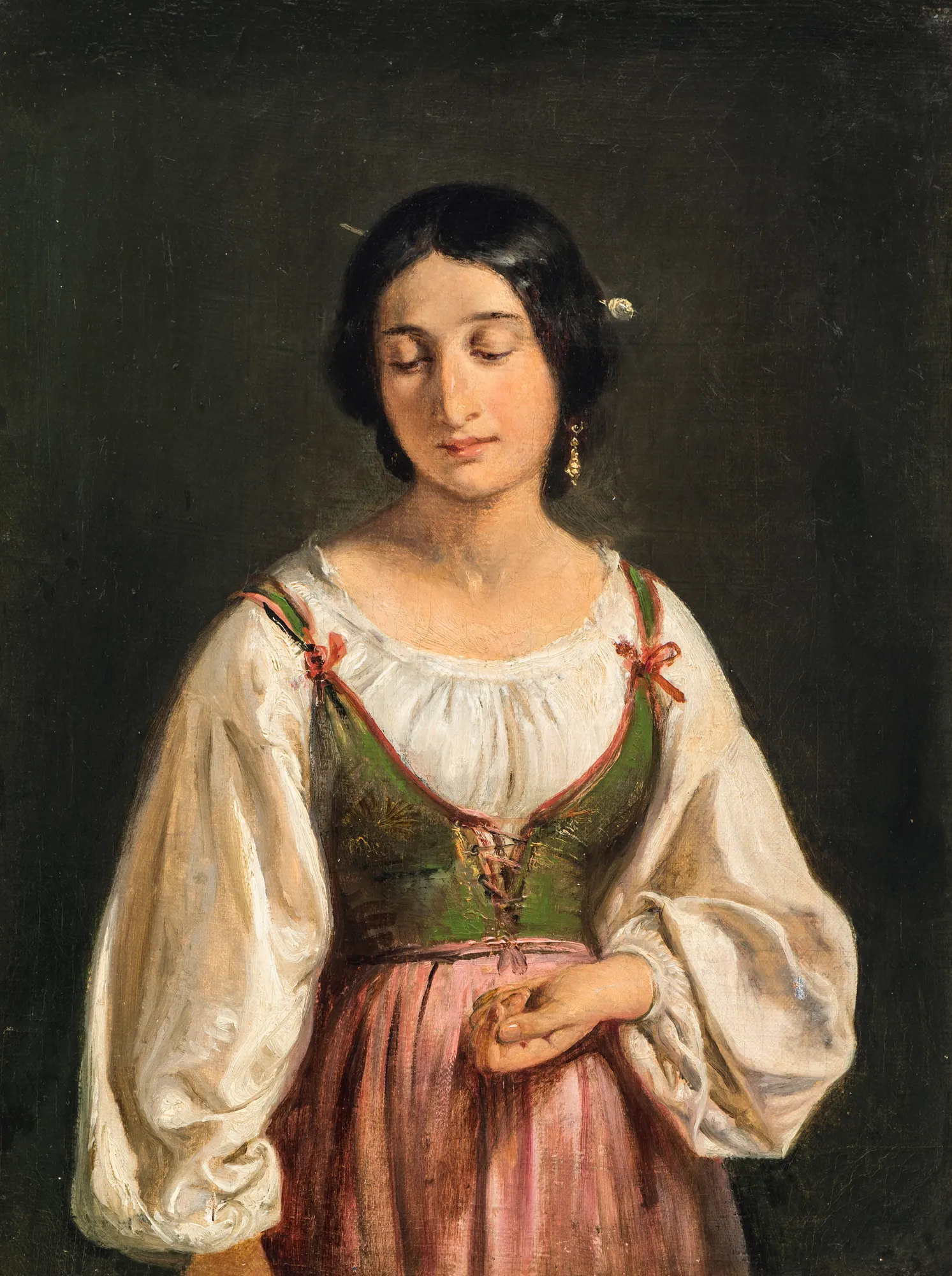 Standing Italian Woman